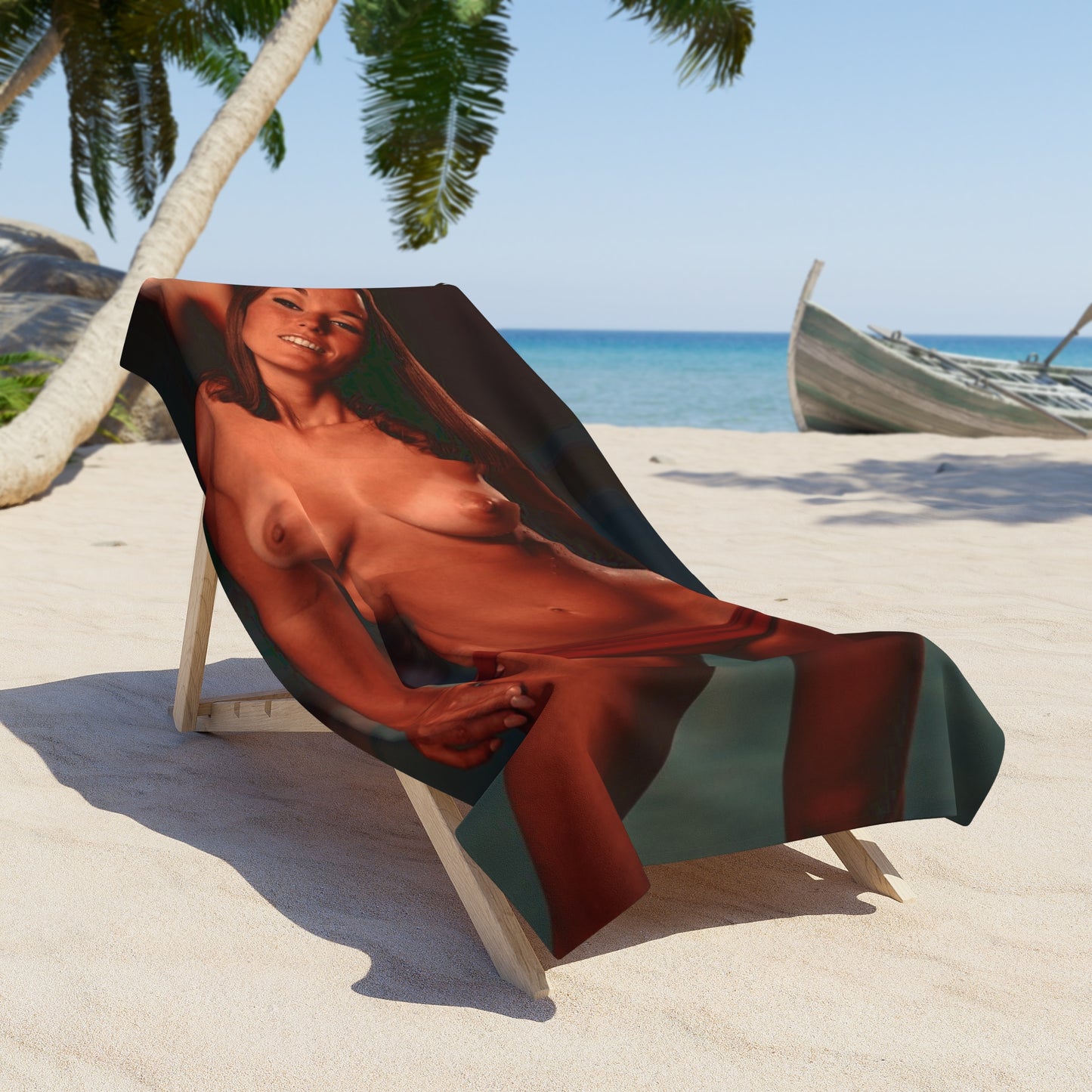 Beach Towel Playboy Playmate May 1969 Sally Sheffield