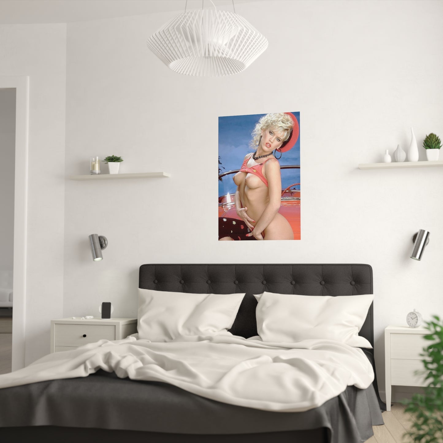 Satin Posters (210gsm) Retro 1980s Porn Star Amber Lynn