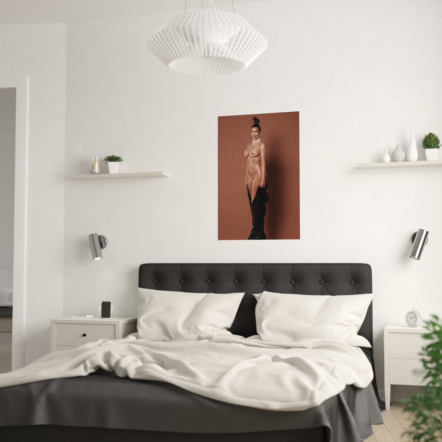 Satin Posters (210gsm) Kim Kardashian Nude
