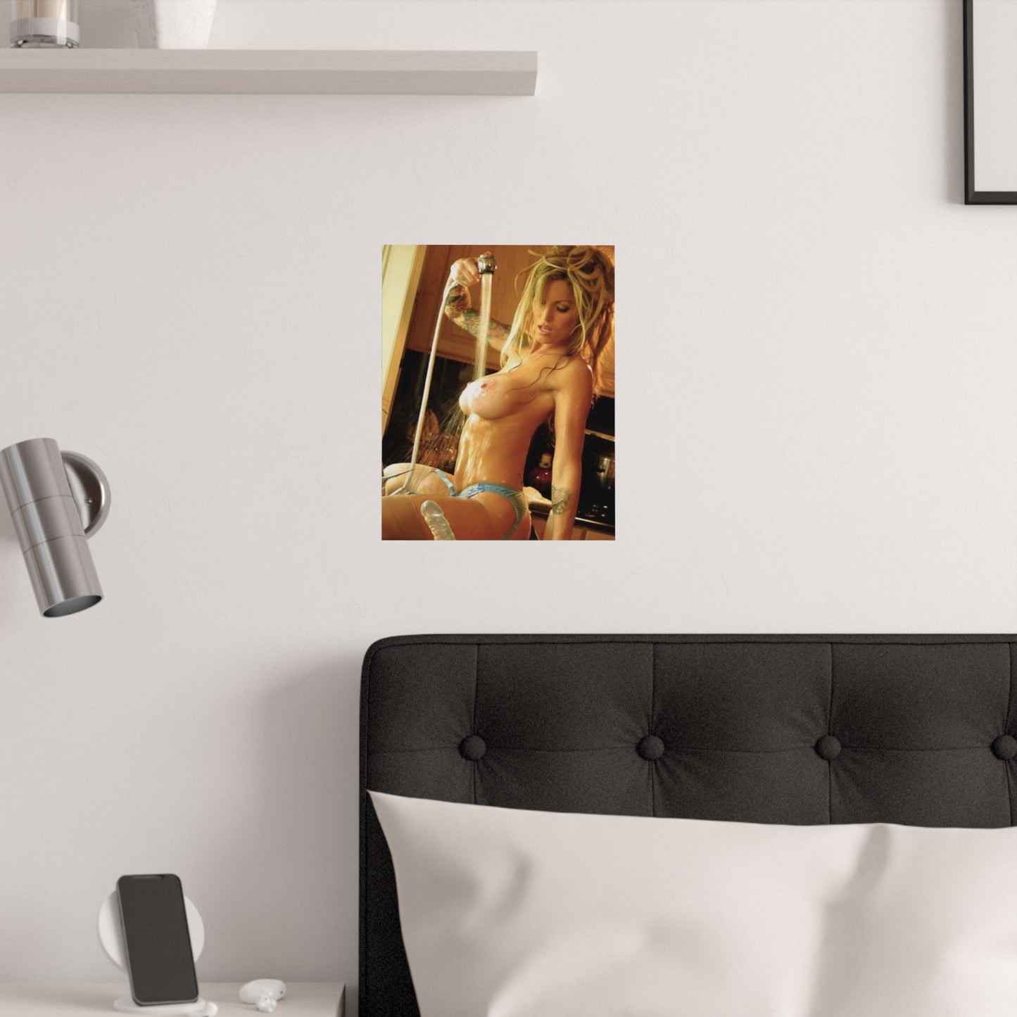 Satin Posters (210gsm) Retro Adult Star Janine Lindenmulder Nude
