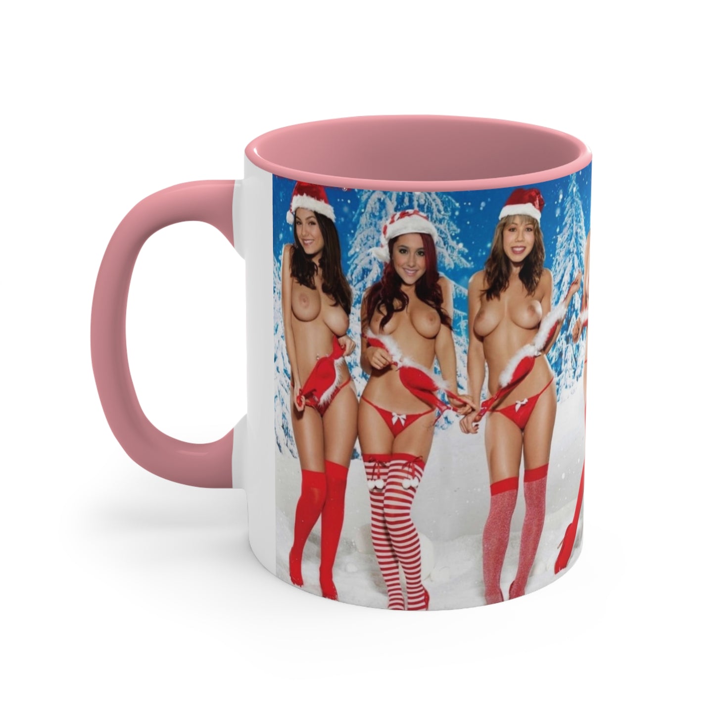 Accent Coffee Mug, 11oz Nude Christmas Pornstars