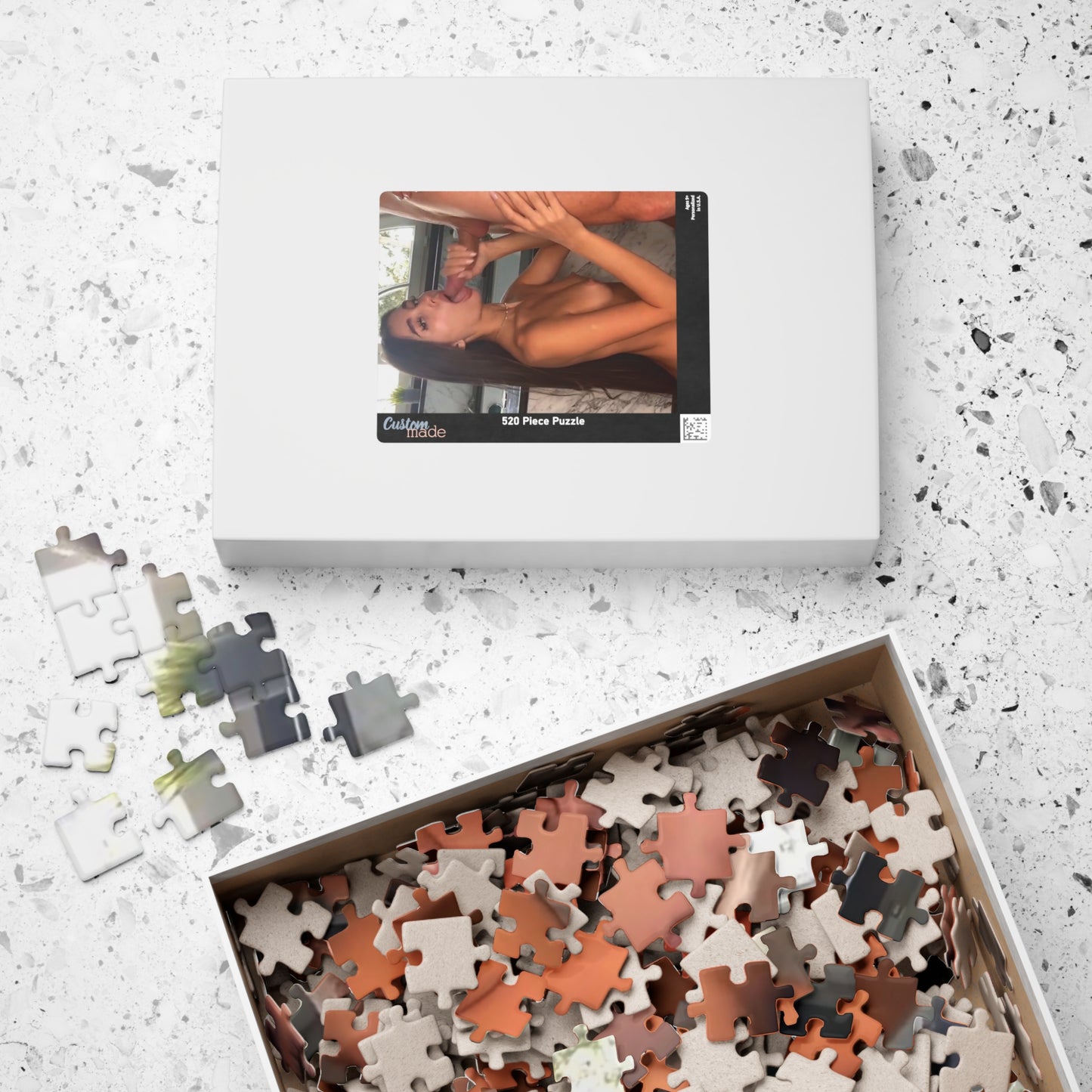 Puzzle (110, 252, 520, 1014-piece) Stunning Teen Sucking Cock