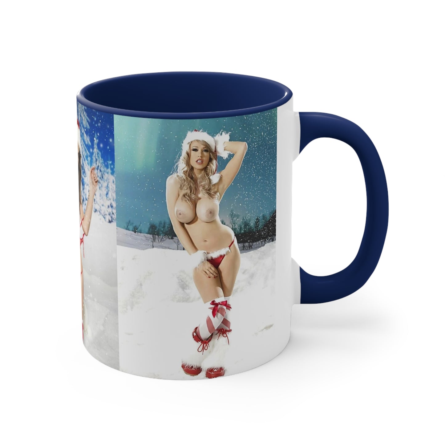 Accent Coffee Mug, 11oz Nude Christmas Pornstars