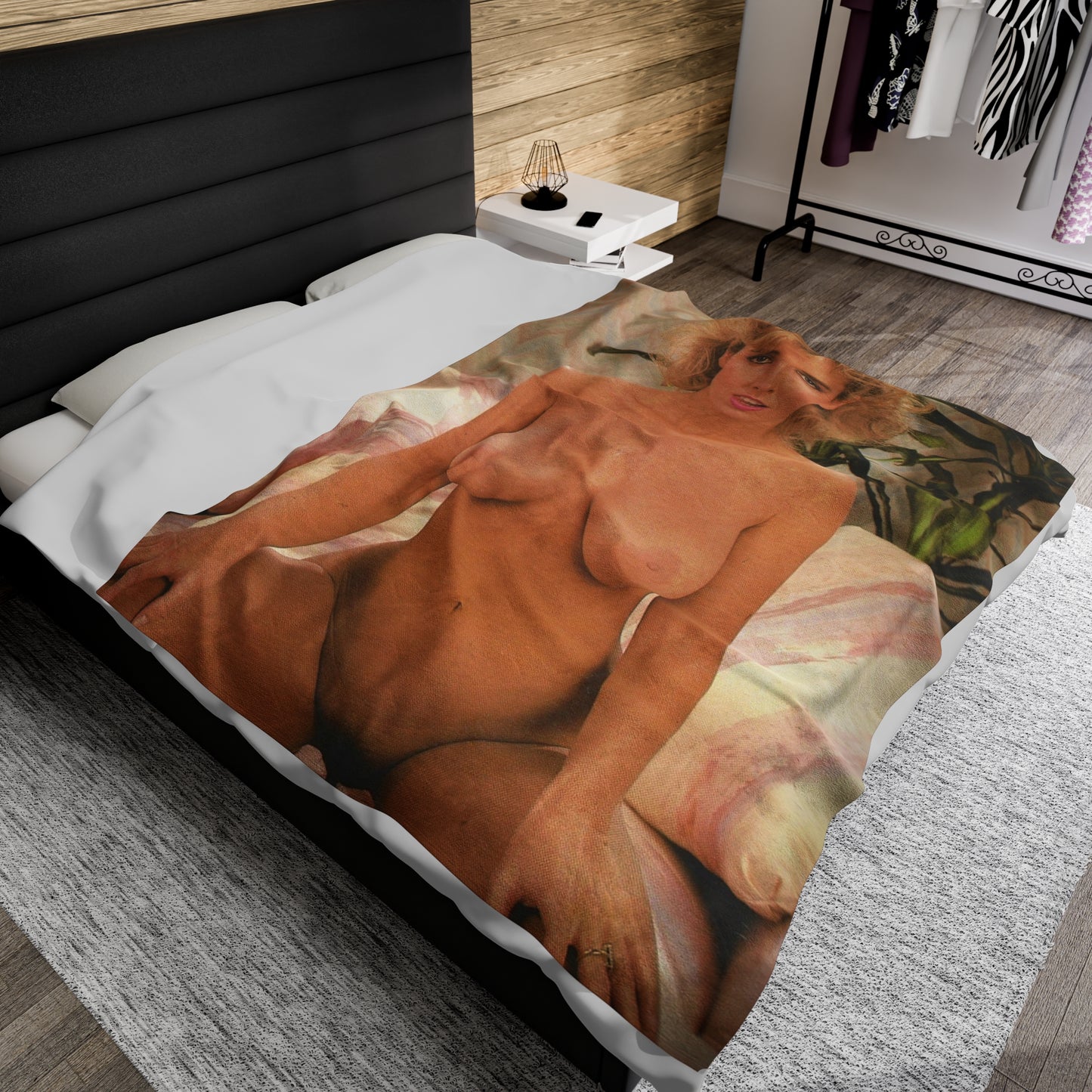 Velveteen Plush Blanket Porn Star Victoria Paris Nude