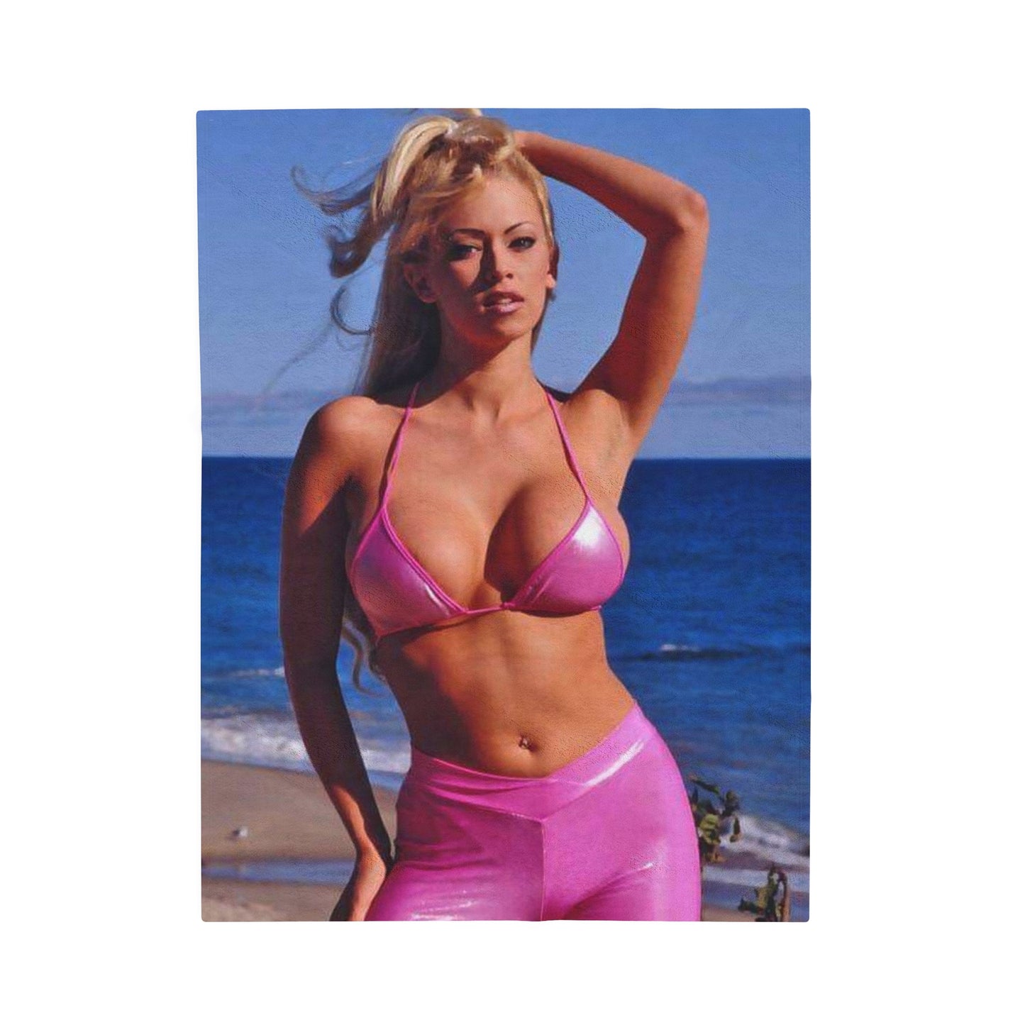 Velveteen Plush Blanket Jenna Jameson Bikini