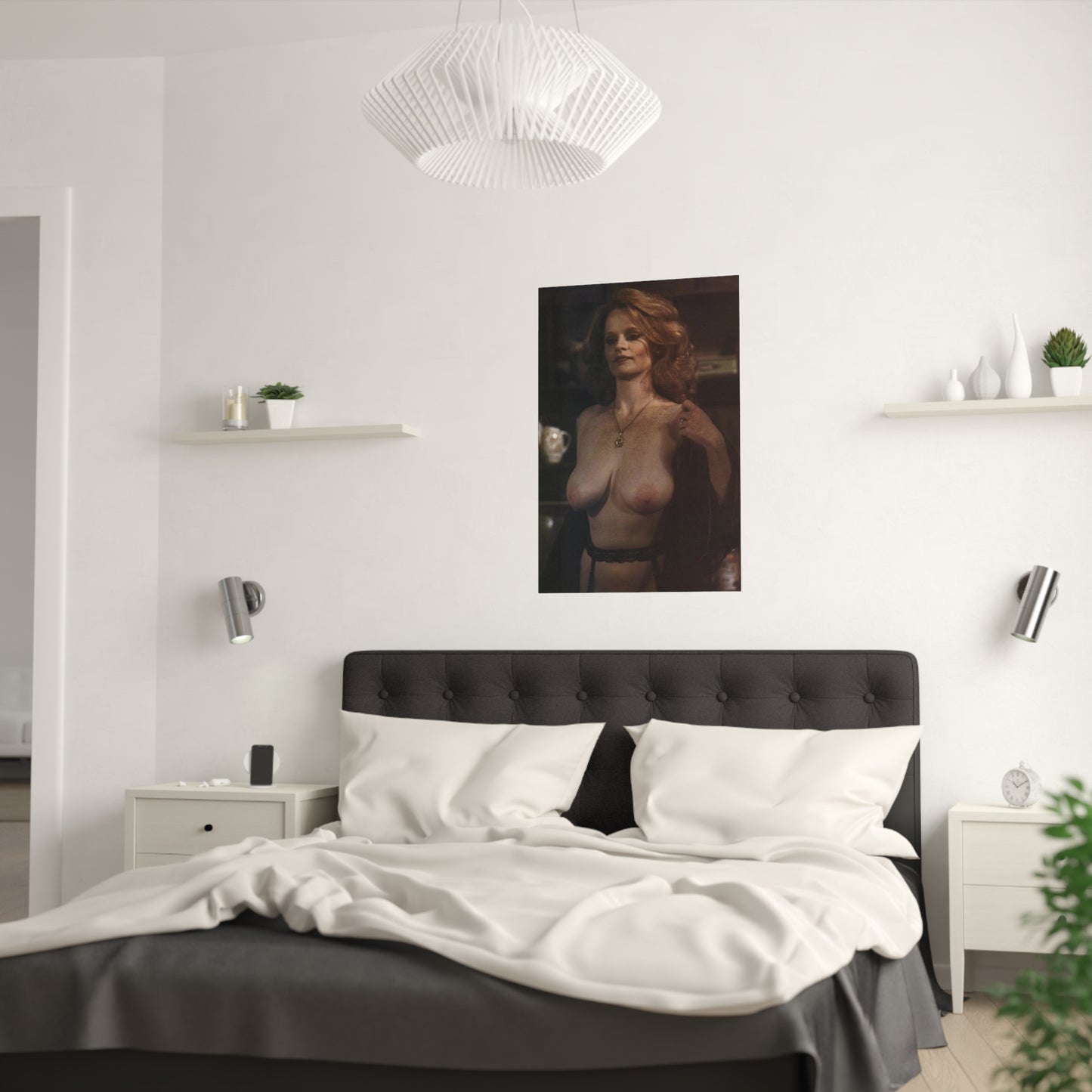 Satin Posters (210gsm) Retro Pornstar Lisa De Leeuw Nude