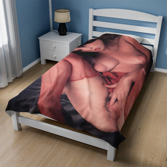 Velveteen Plush Blanket Traci Lords