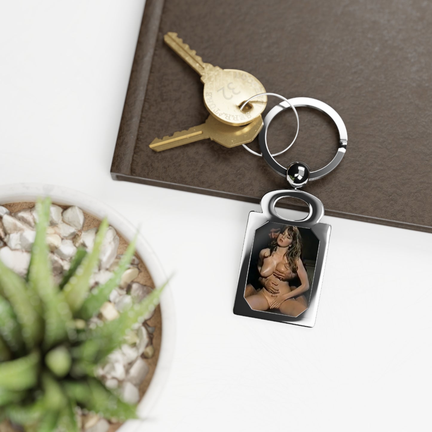 Rectangle Photo Keyring Traci Lords Nude Retro Porn Star
