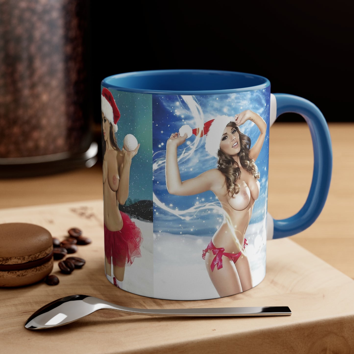 Accent Coffee Mug, 11oz Nude Christmas Pornstars