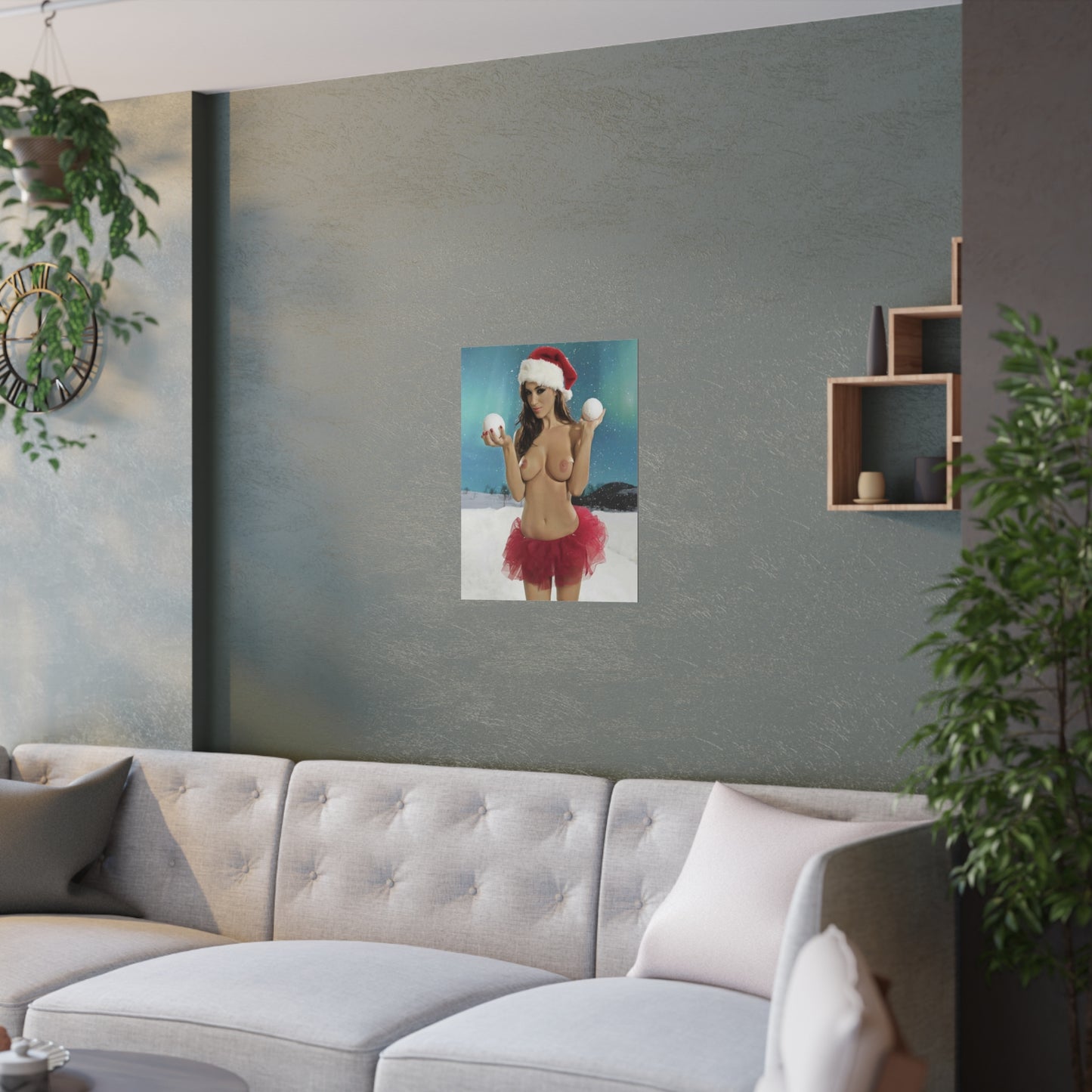 Satin Posters (210gsm) Christmas Pornstars Nude