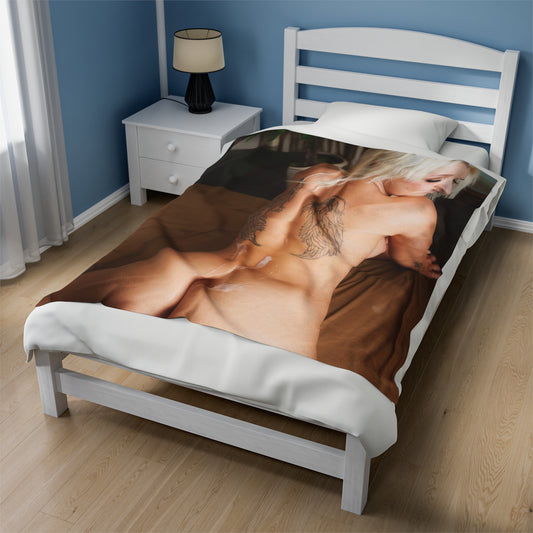 Velveteen Plush Blanket Pornstar Stevie Shae Nude