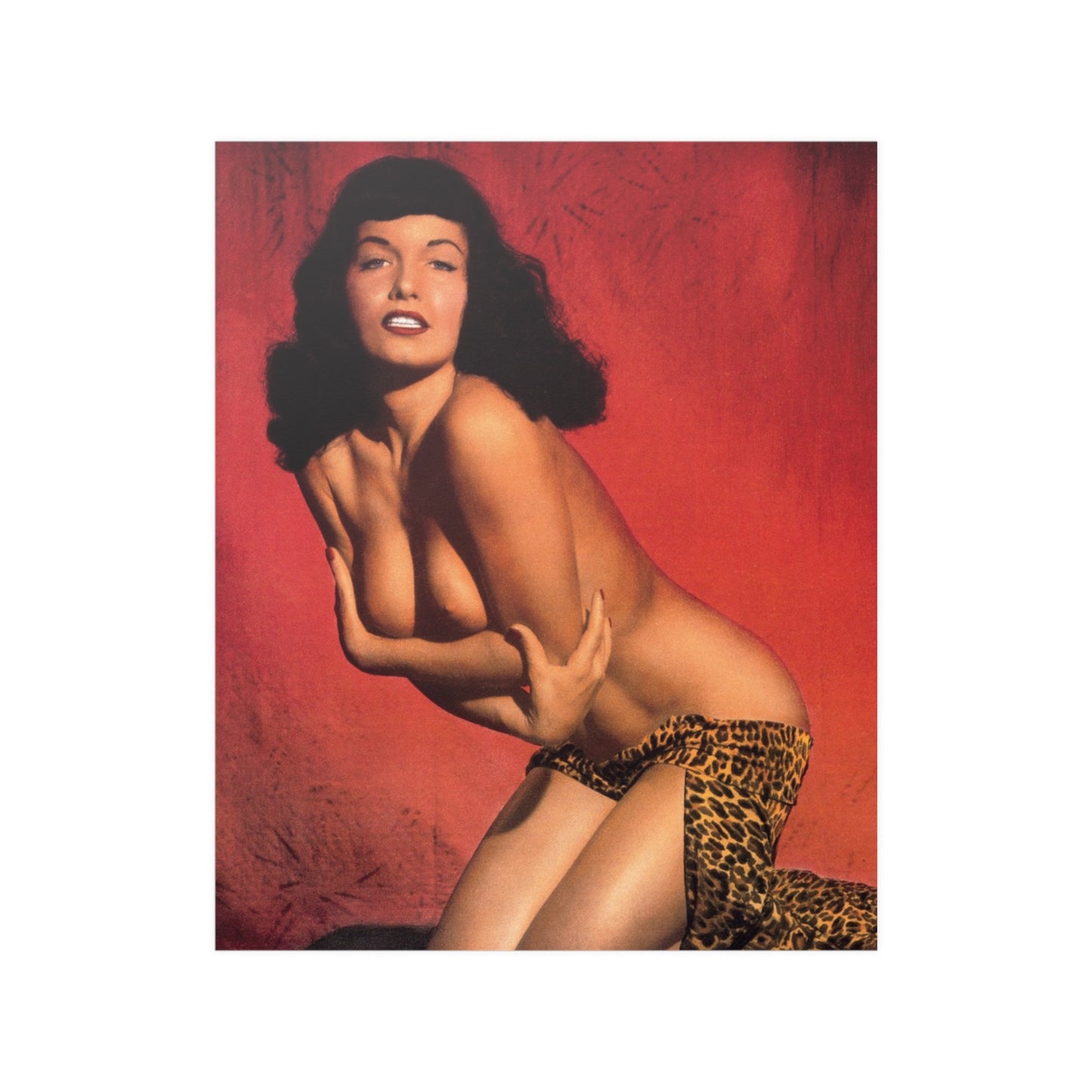 Satin Posters (210gsm) Playmate 1955 Bettie Page Nude