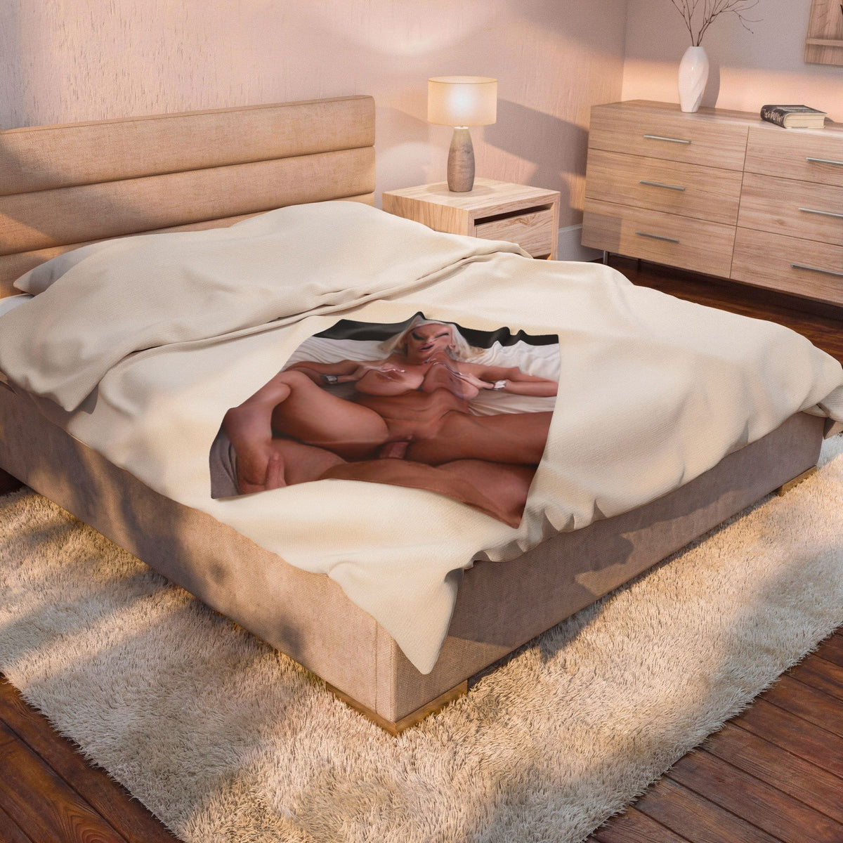 Velveteen Plush Blanket Alura Jensen Nude