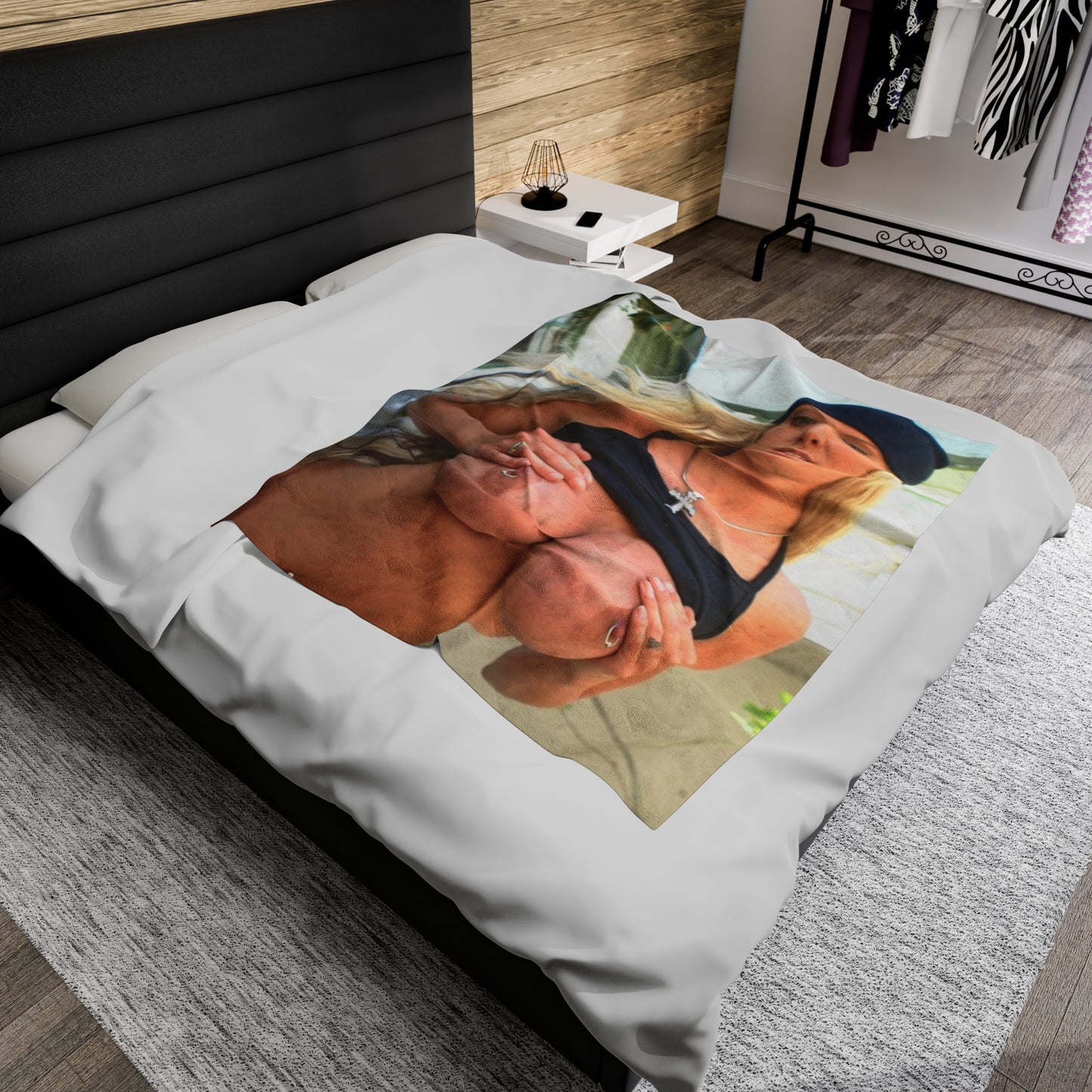 Velveteen Plush Blanket Pornstar Jenna Jameson Nude