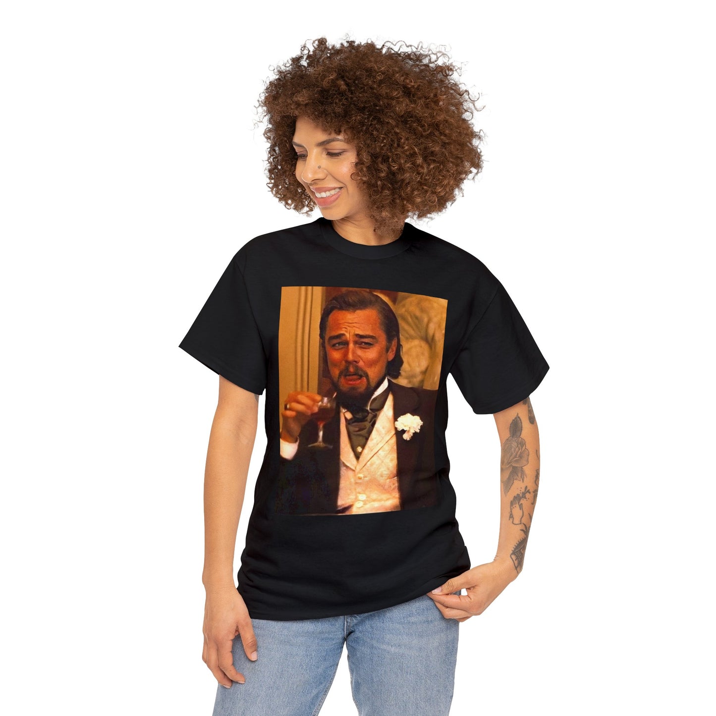 Unisex Heavy Cotton Tee Leonard DiCaprio Django Meme
