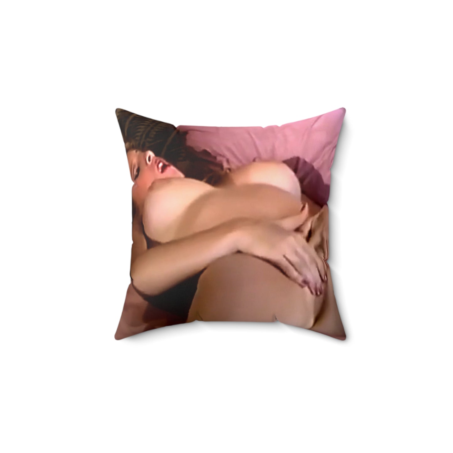 Spun Polyester Square Pillow Traci Lords Nude