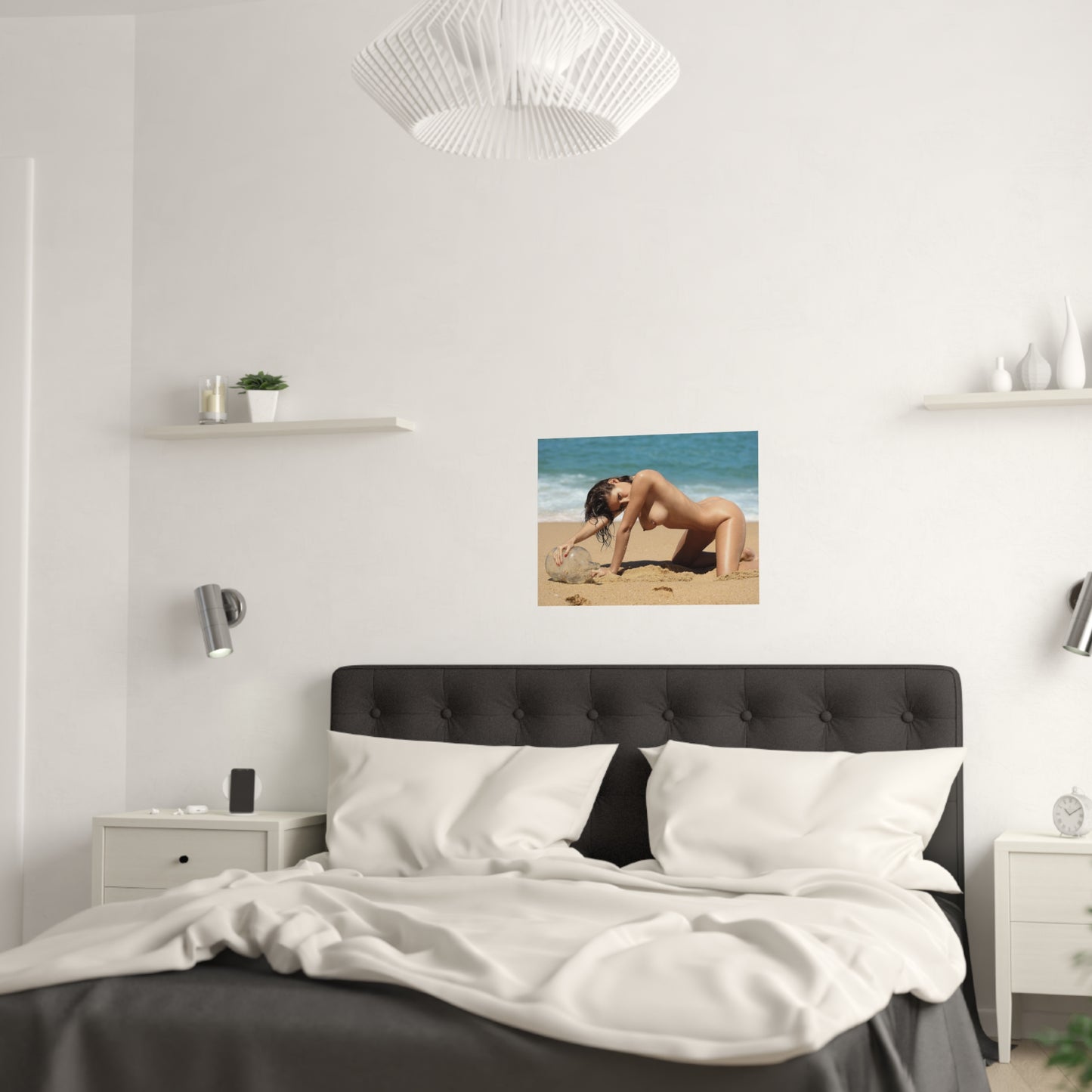 Satin Posters (210gsm) Naked on the Beach