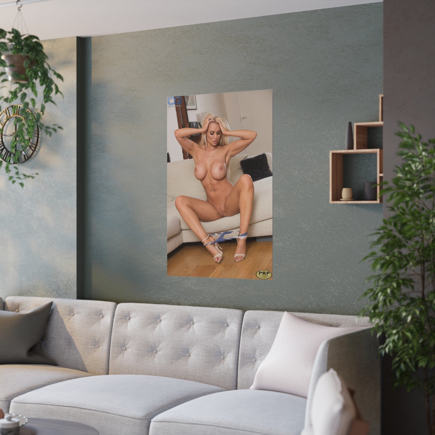 Satin Posters (210gsm) Sexy Naked Nude Pornstar