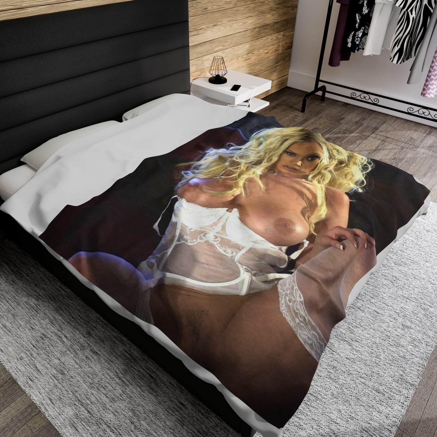 Velveteen Plush Blanket Pornstar Jenna Jameson Nude