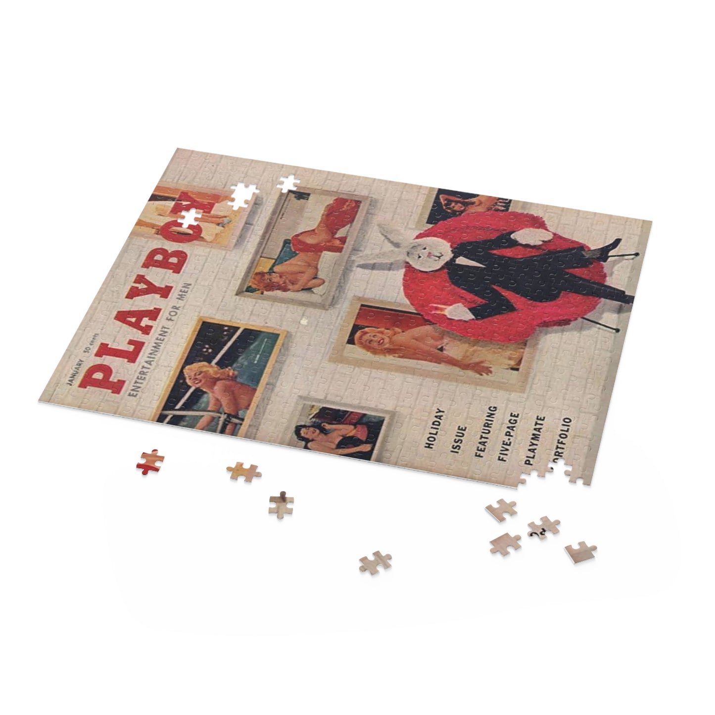 Puzzle (120, 252, 500-Piece) Playboy Cover January 1958
