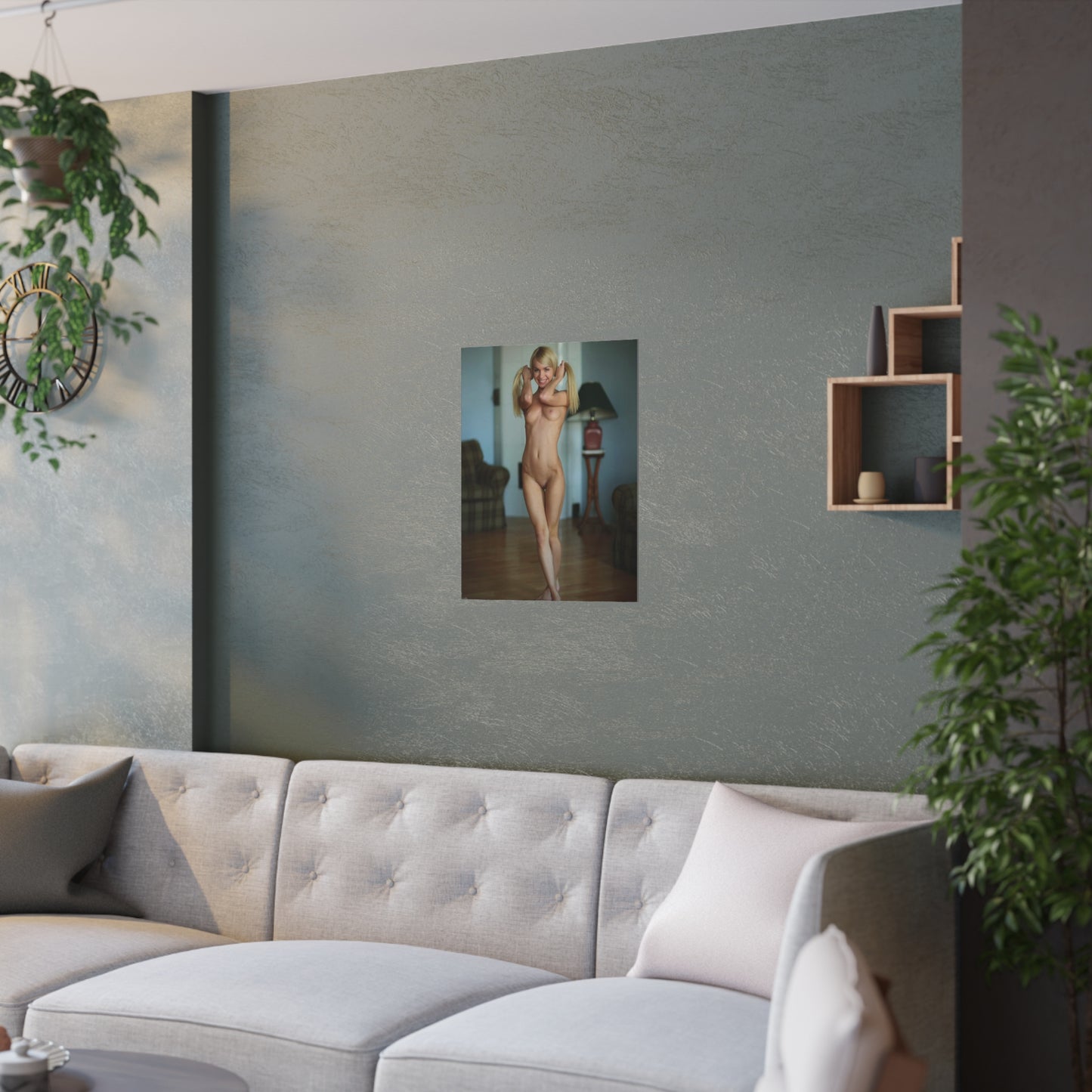 Satin Posters (210gsm) Sexy Nude Pigtails