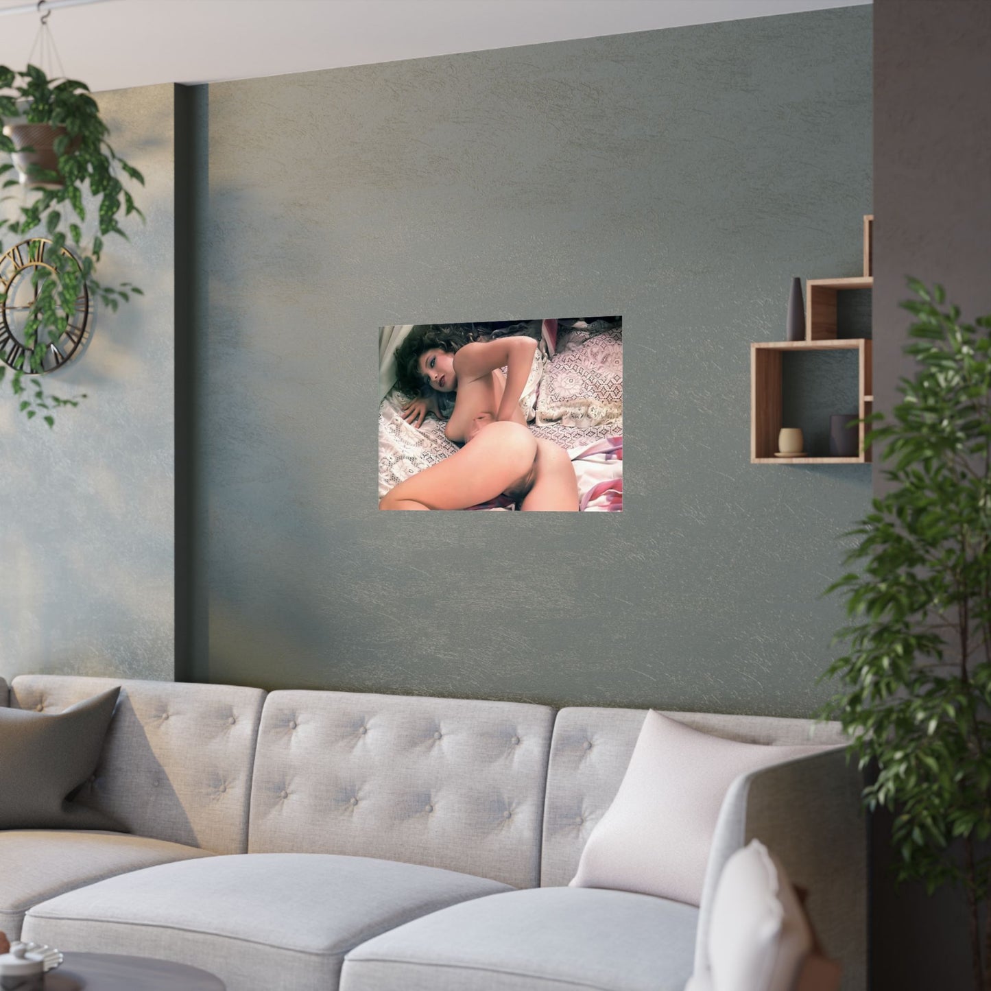 Artistic Satin Poster - Sensual Vintage Photography Print