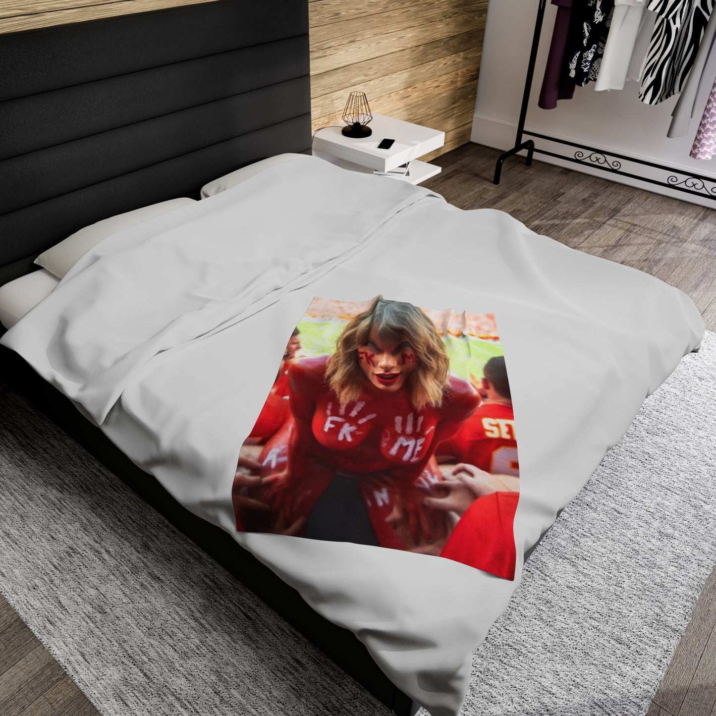 Velveteen Plush Blanket Taylor Swift AI Nudes