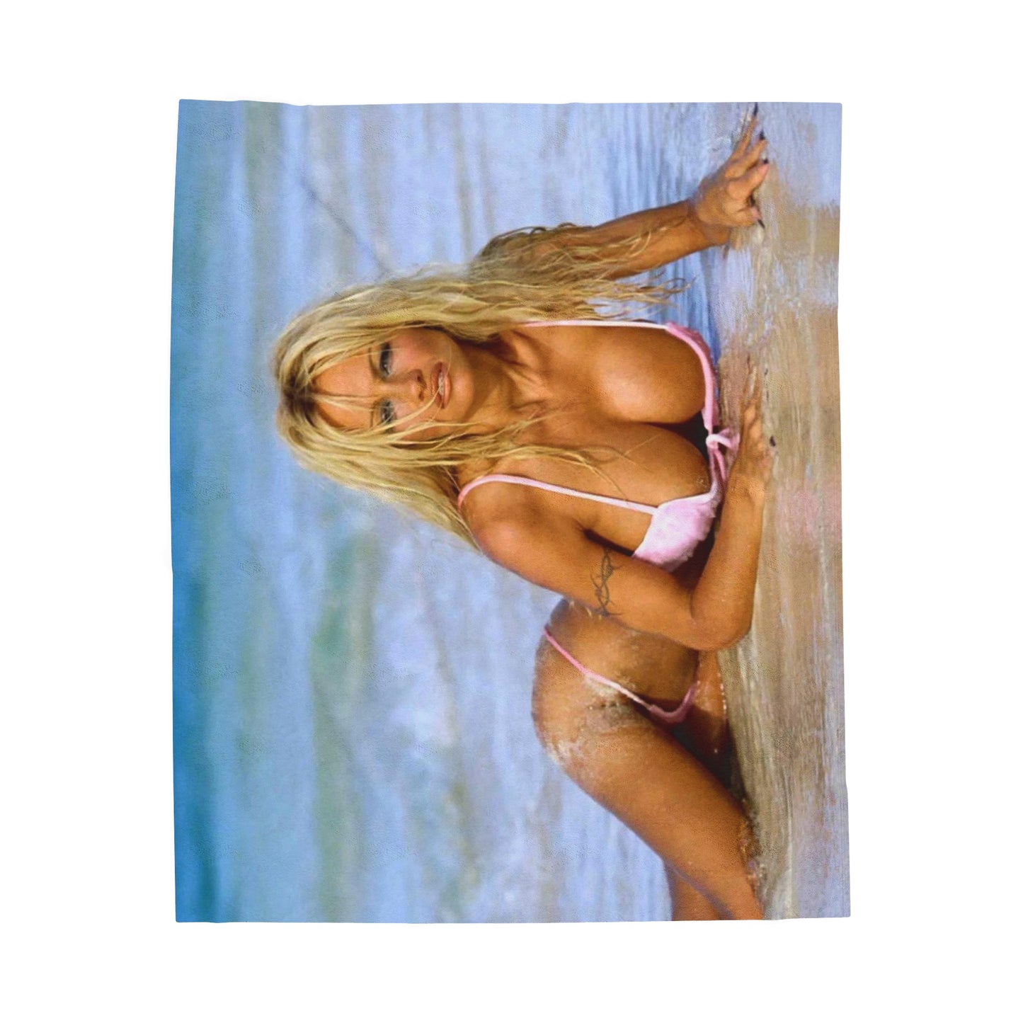 Velveteen Plush Blanket Pamela Anderson