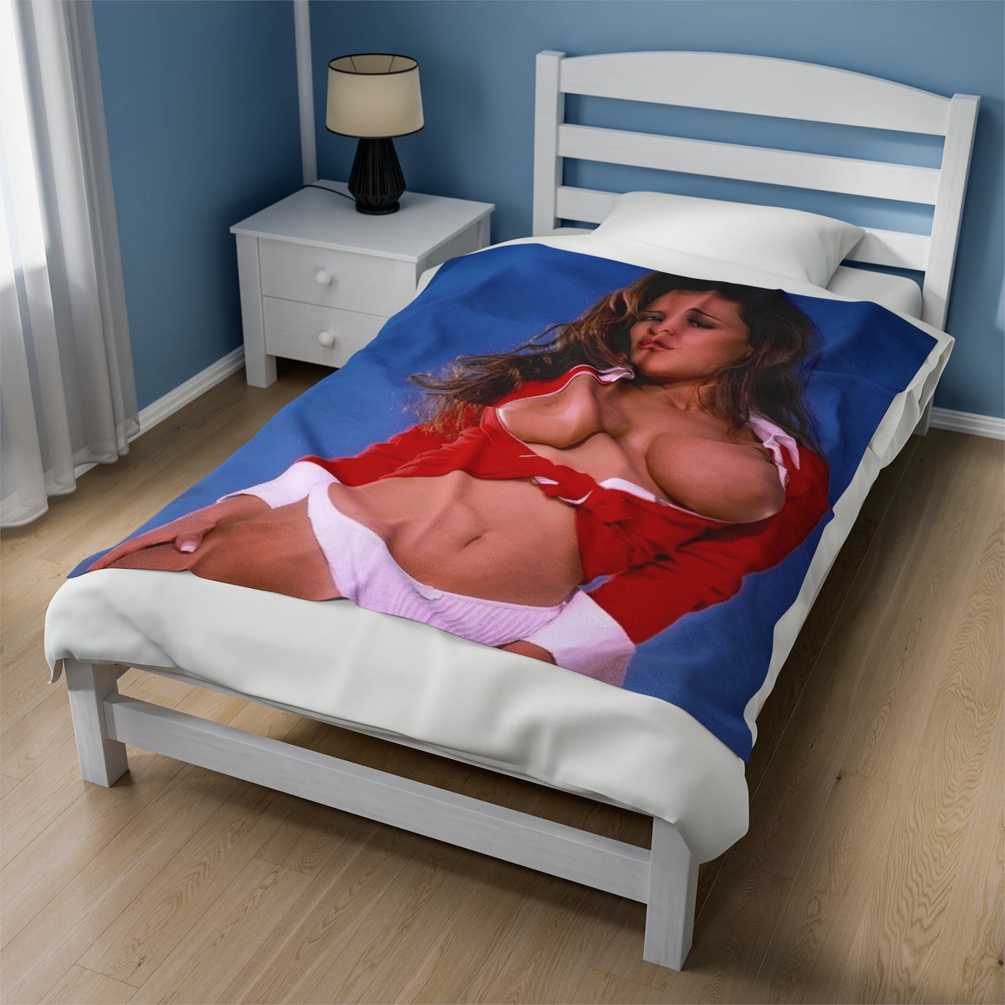 Velveteen Plush Blanket Lisa Ann Nude