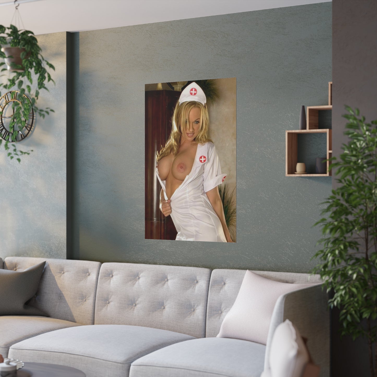 Satin Posters (210gsm) Sexy Nude Nurse