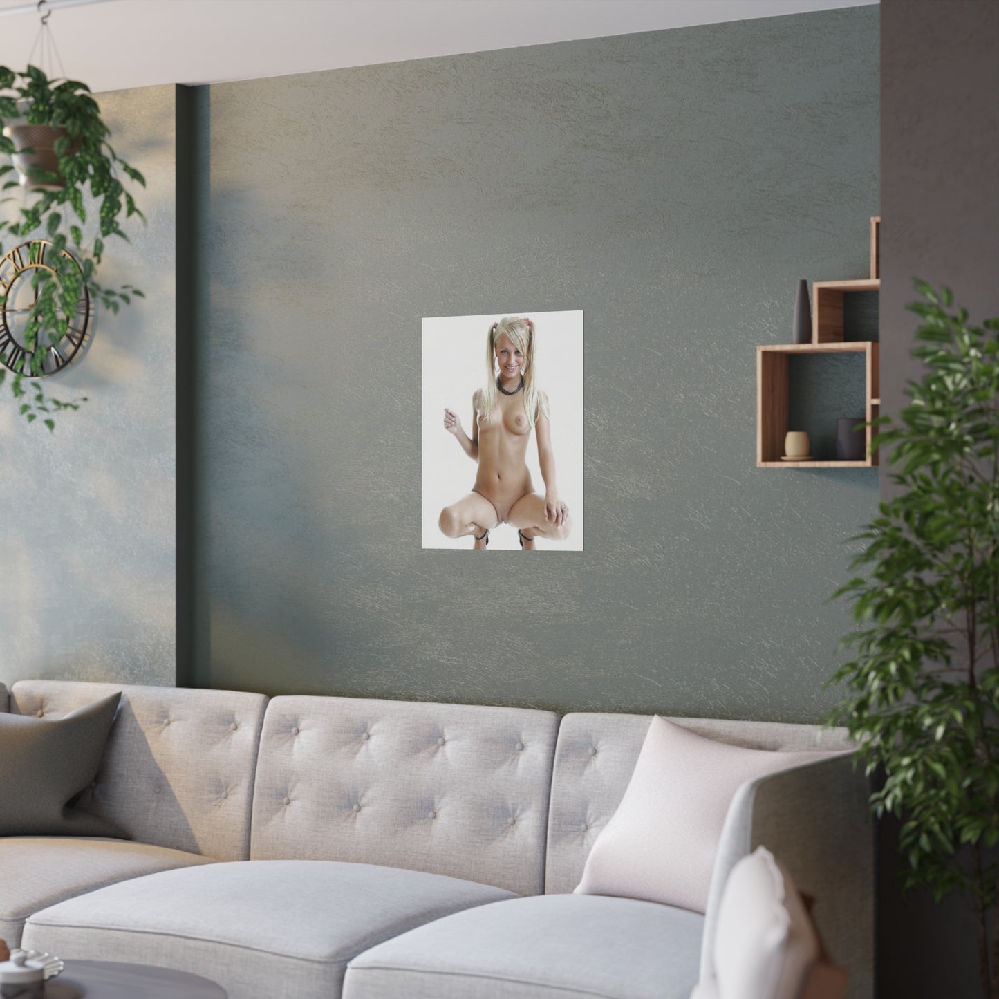 Satin Posters (210gsm) Sexy Nude Pigtails