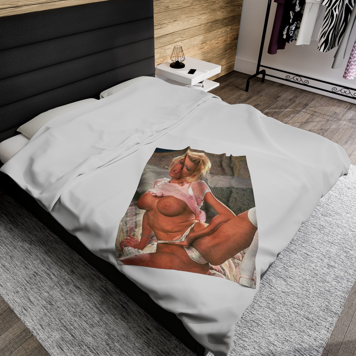Velveteen Plush Blanket Pornstar Jenna Jameson Nude
