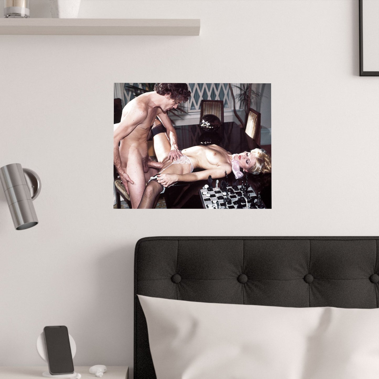 Satin Posters (210gsm) Retro Porn Scene John Holmes