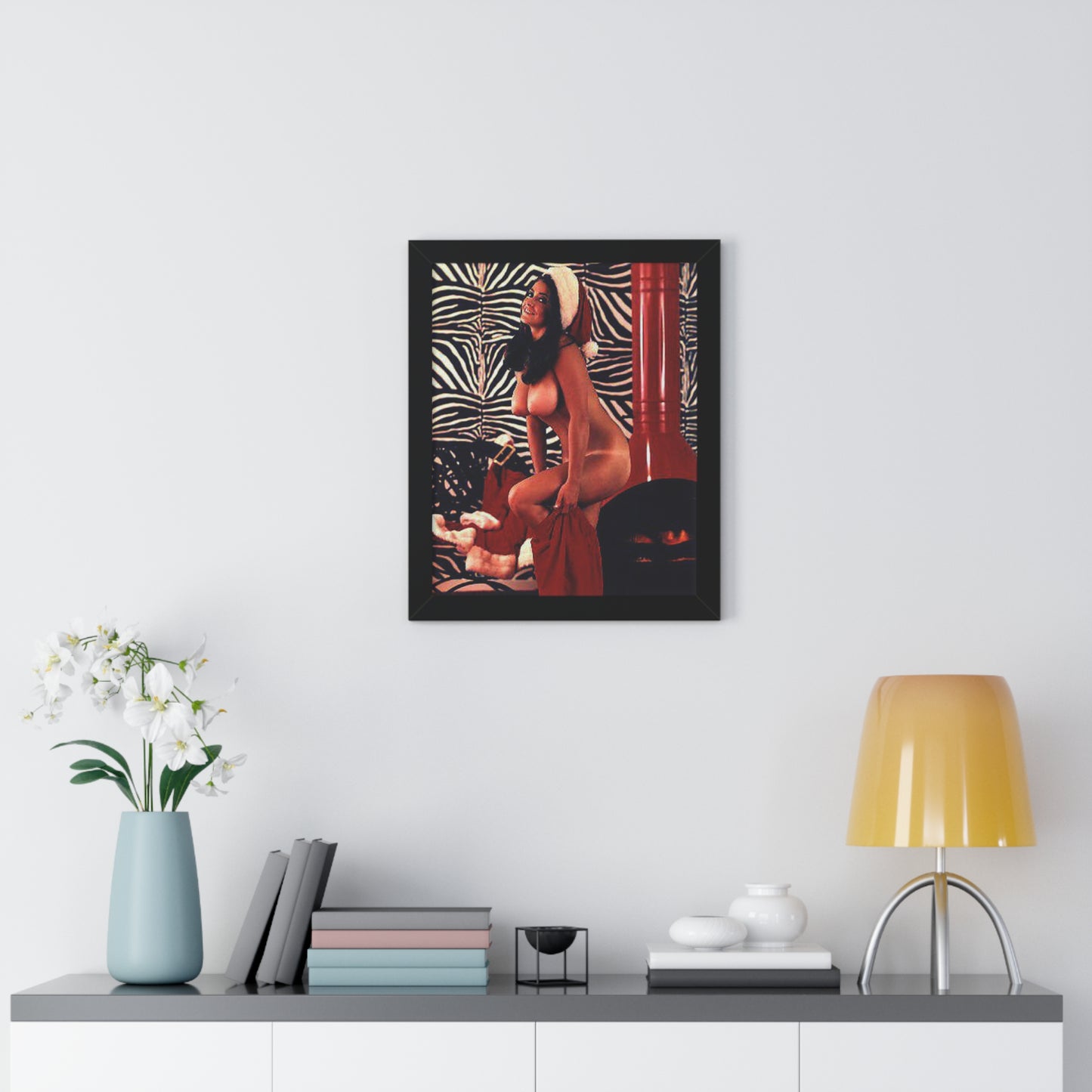 Framed Vertical Poster Playboy Playmate Cynthia Myers Nude