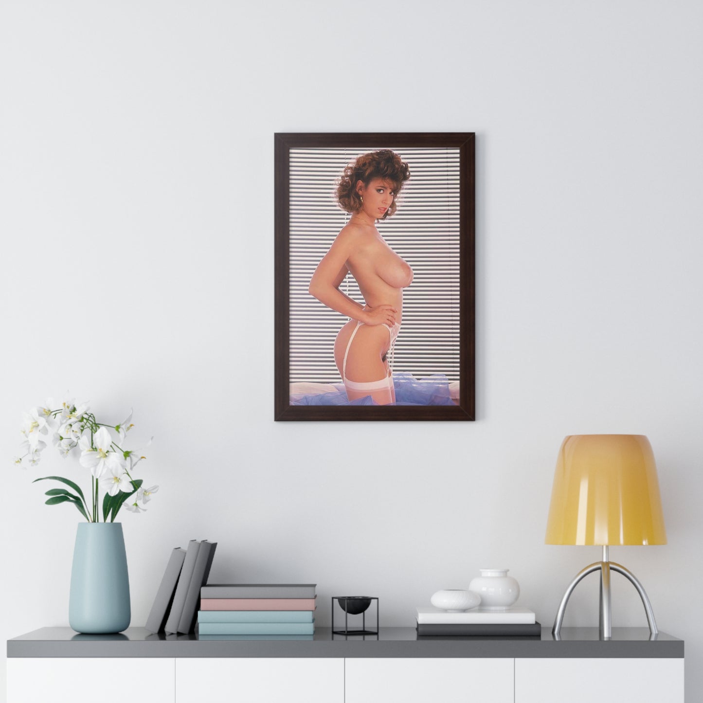 Framed Vertical Poster Porn Star Christy Canyon Nude