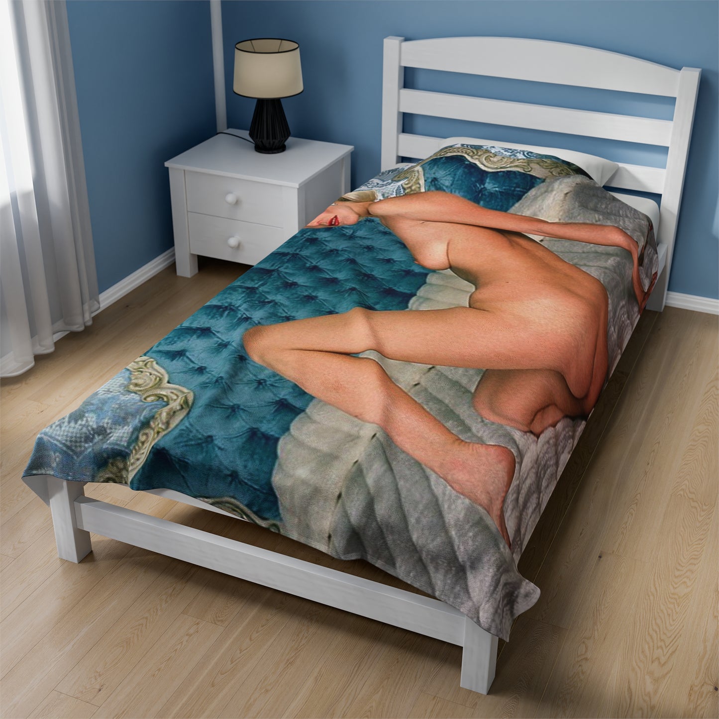 Velveteen Plush Blanket Porn Star Seka Nude