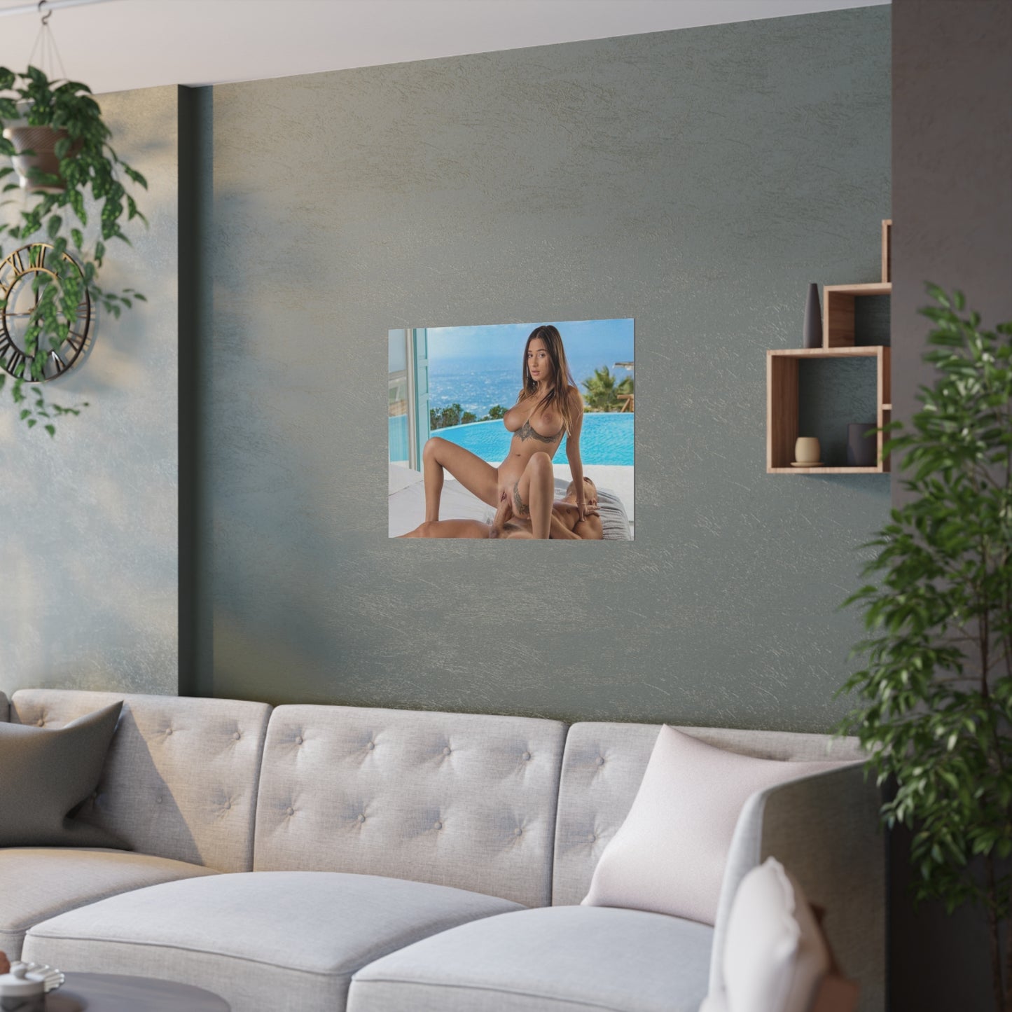 Satin Posters (210gsm) Natural Tits Liya Silver