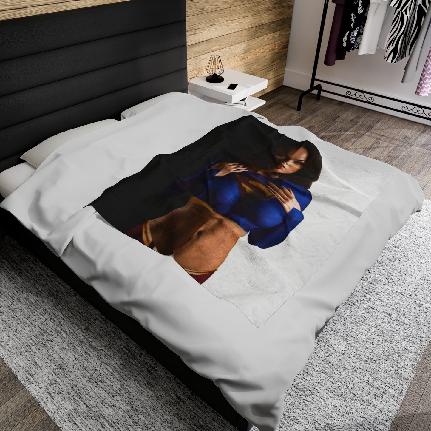 Velveteen Plush Blanket Megan Fox