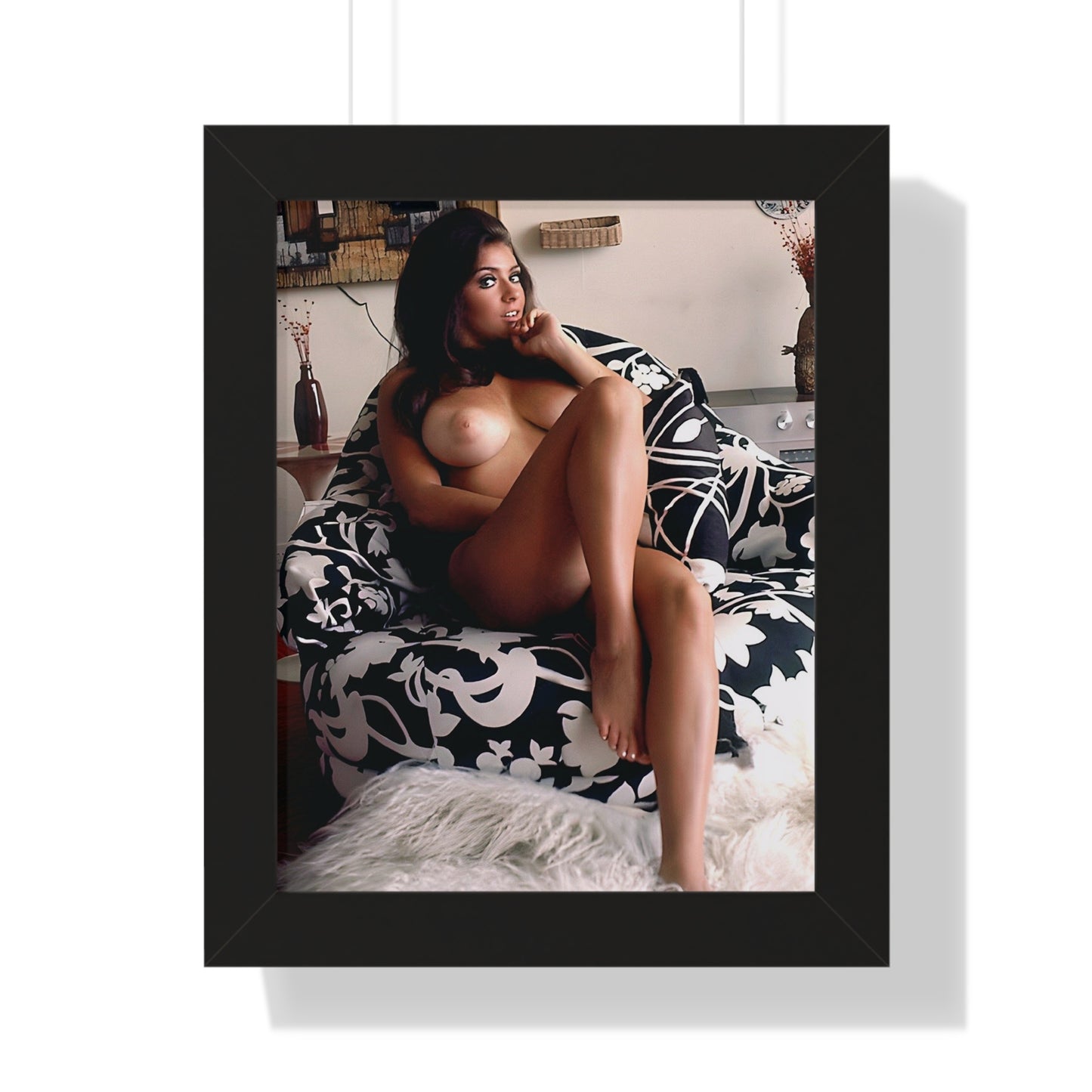 Framed Vertical Poster Playboy Playmate Cynthia Myers nude