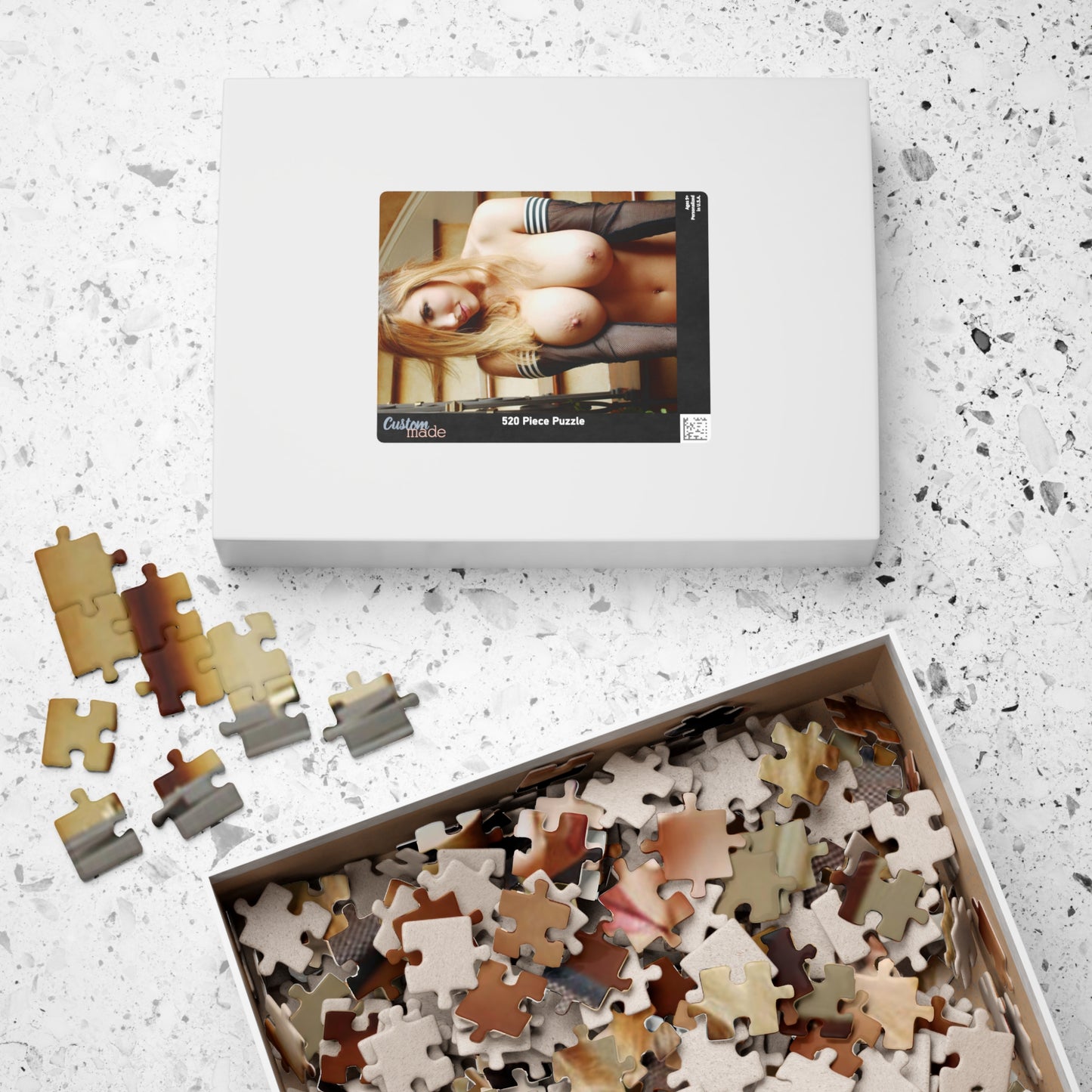 Puzzle (110, 252, 500, 1014-piece) Nude on Stairs