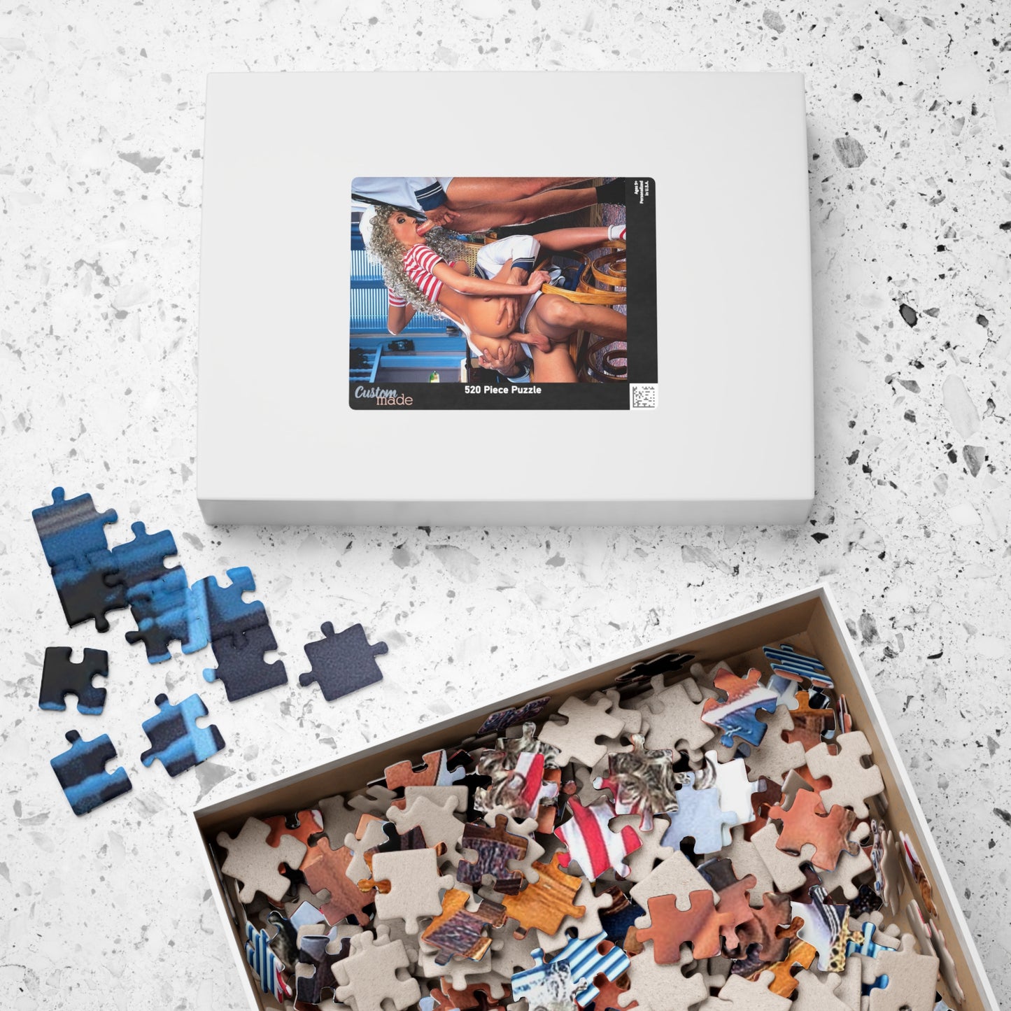 Puzzle (110, 252, 520, 1014-piece) Classic Retro Porn Scene Porn Star Nude Naked