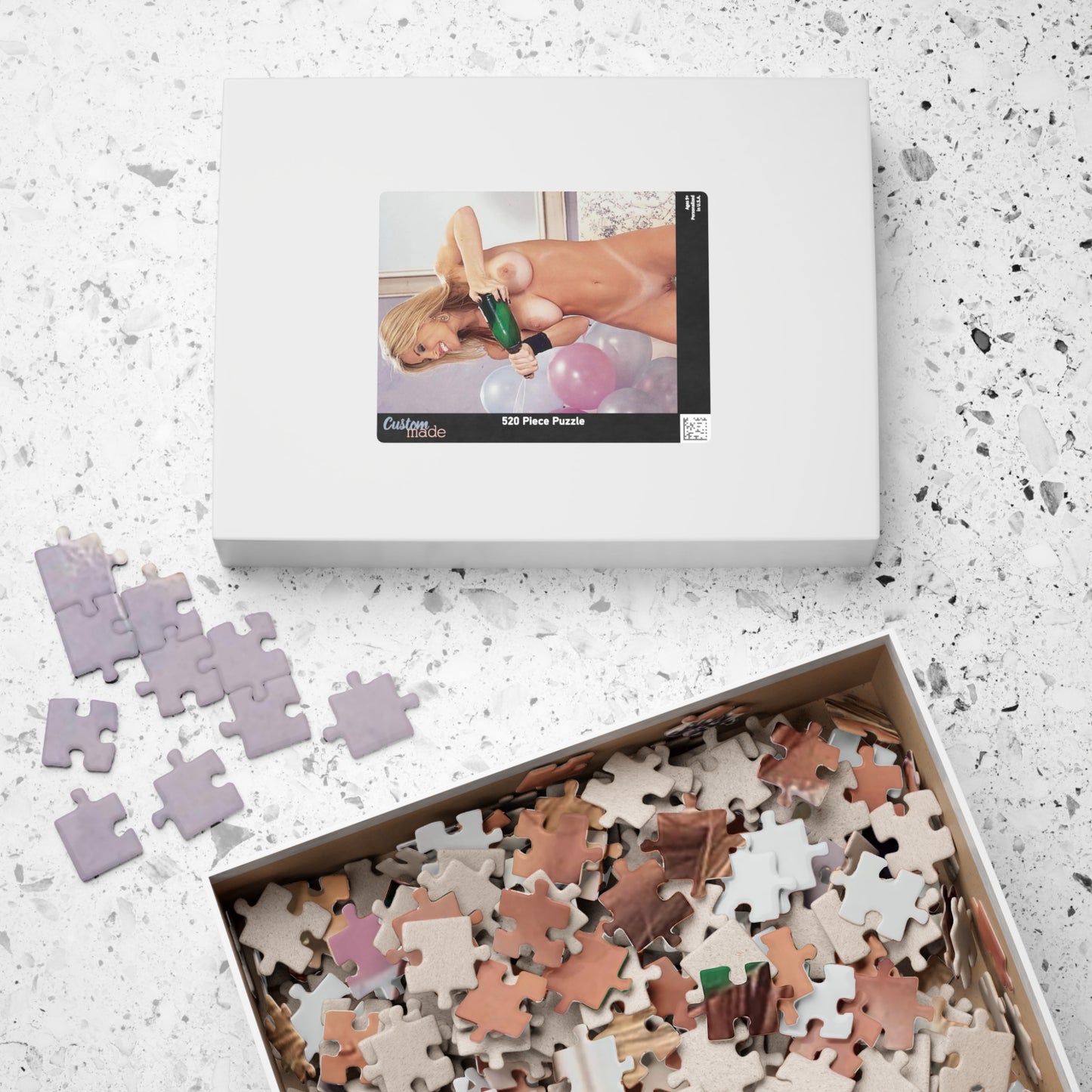 Puzzle (110, 252, 520, 1014-piece) Retro Adult Star Janine Lindenmulder Nude