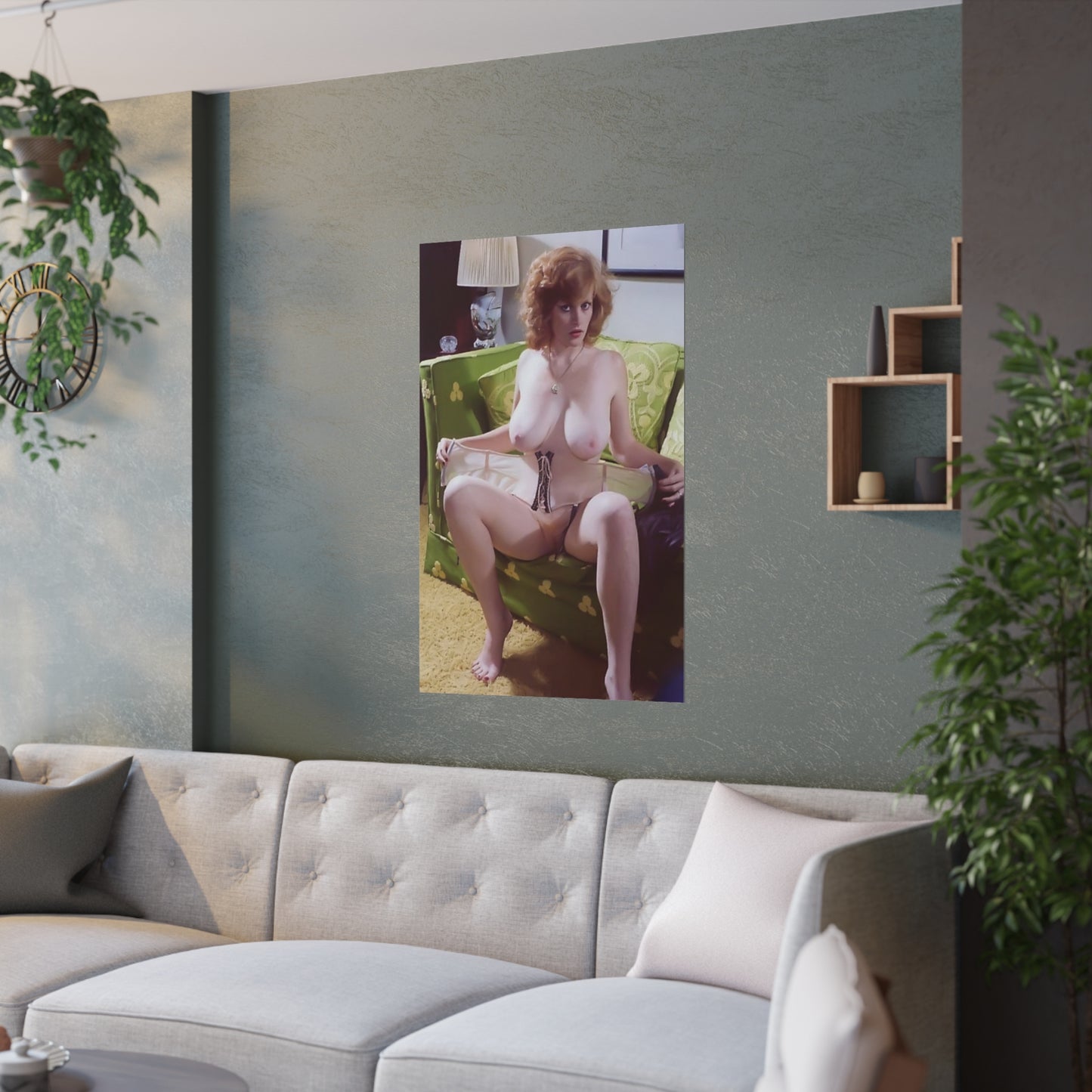 Satin Posters (210gsm) Retro Porn Star Lisa De Leeuw Nude