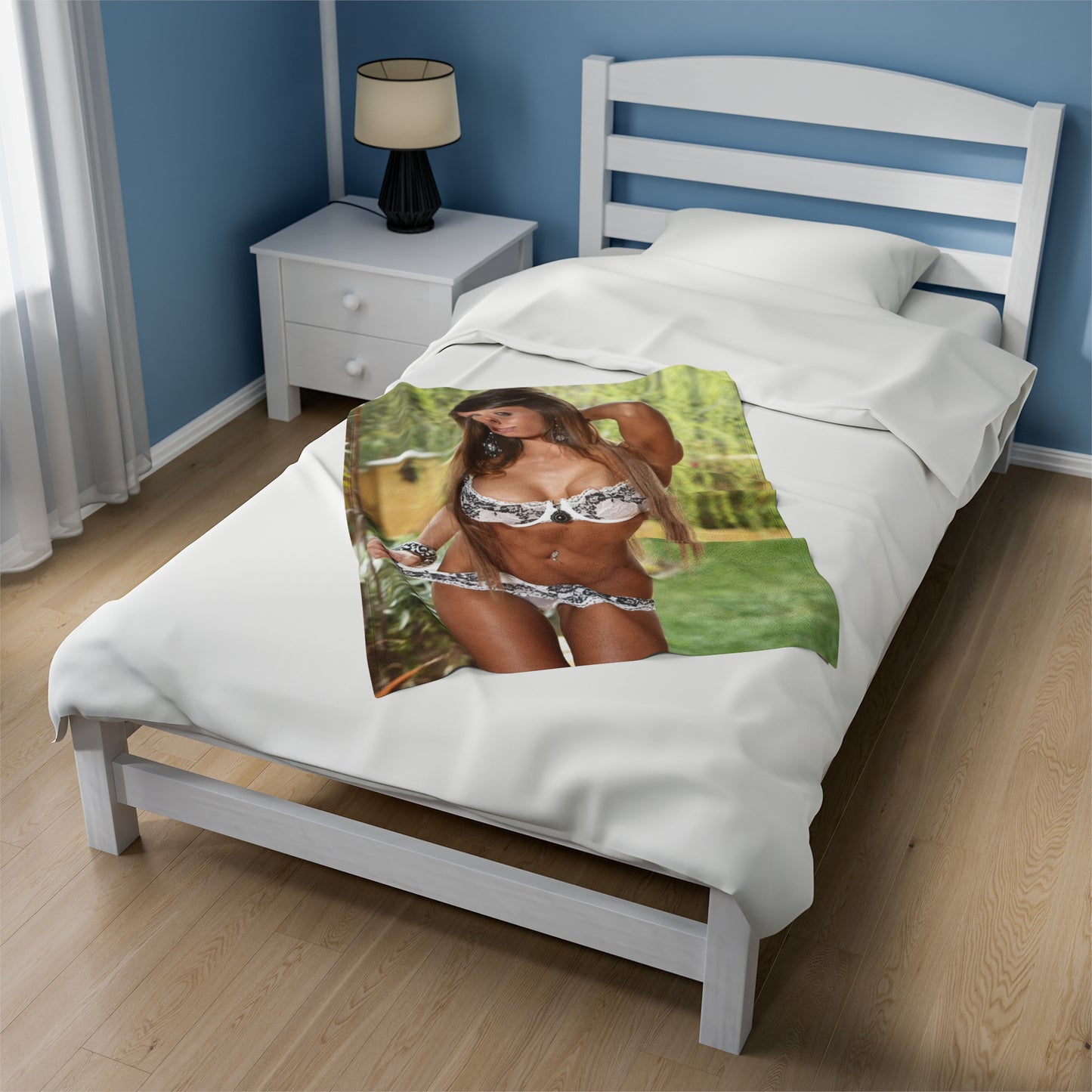 Velveteen Plush Blanket Madison Ivy Sexy Lingerie