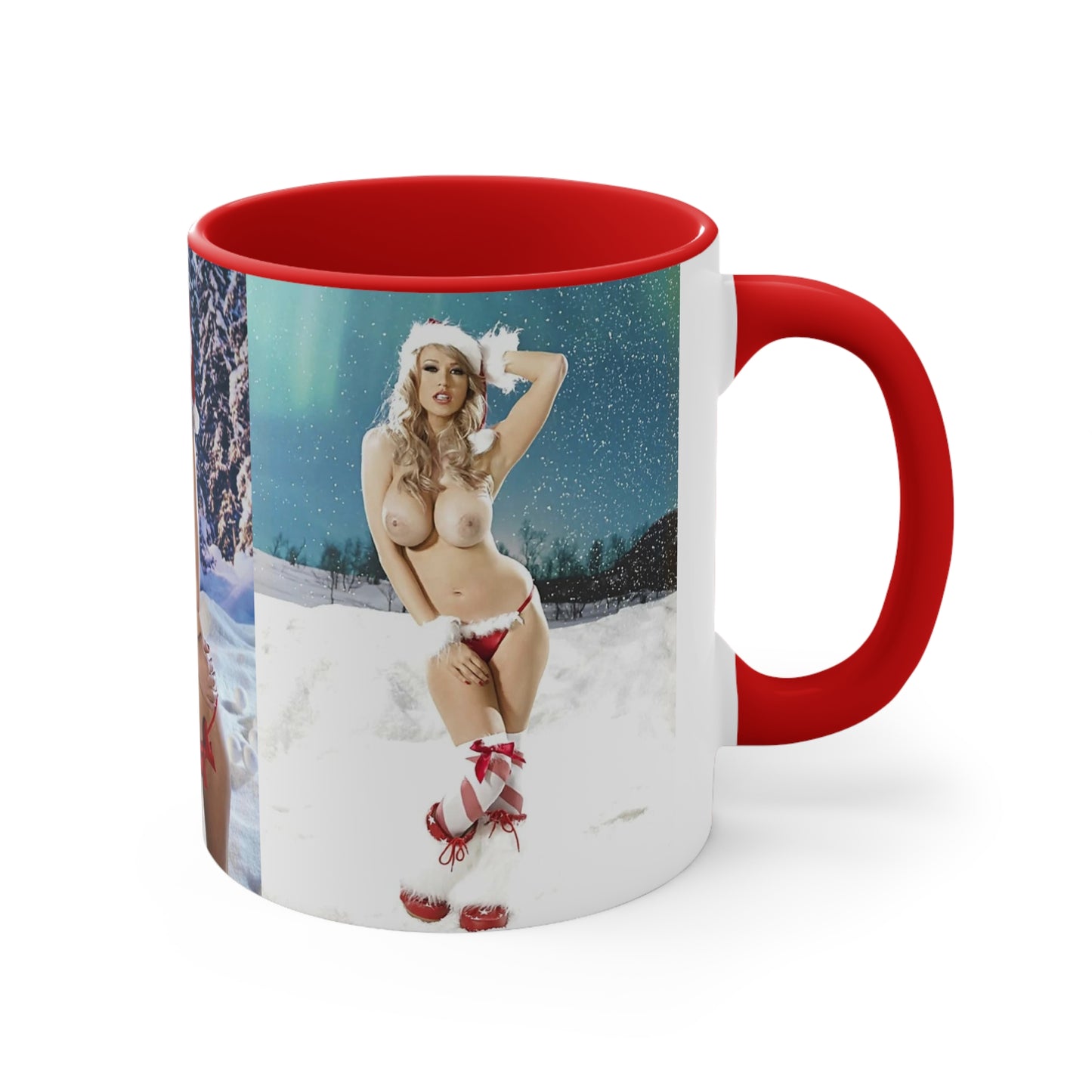 Accent Coffee Mug, 11oz Nude Christmas Pornstars