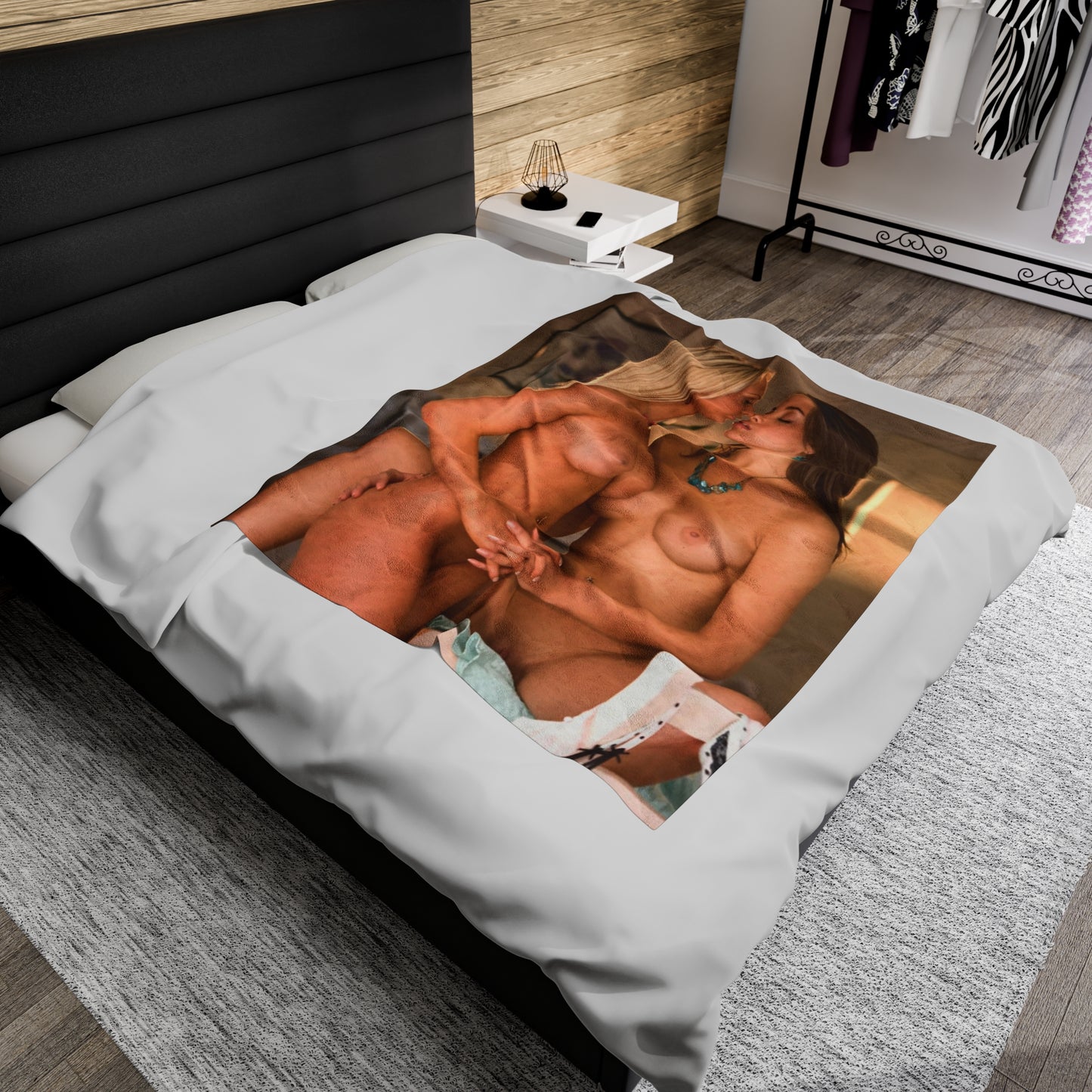 Velveteen Plush Blanket Hot Natural Lesbians