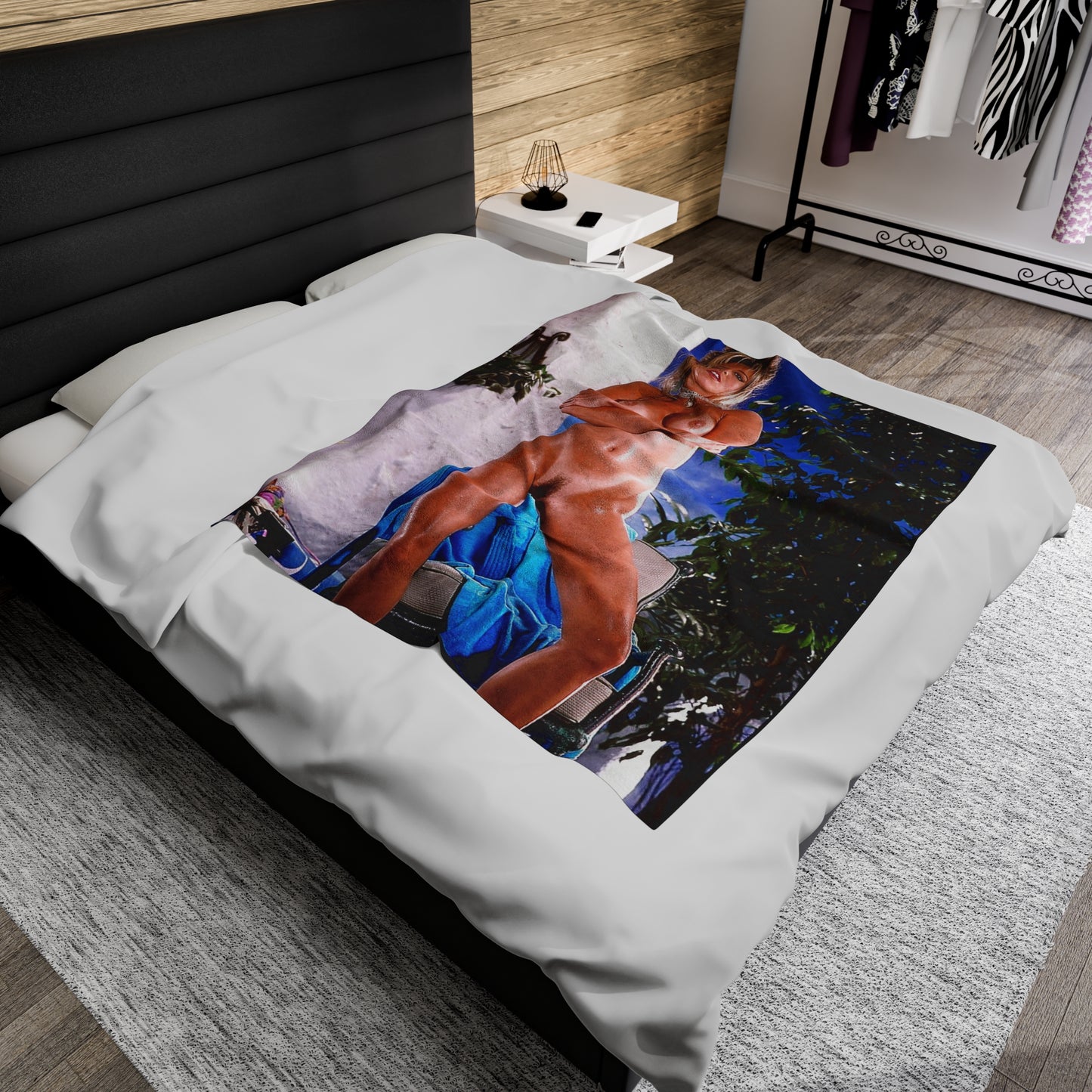 Velveteen Plush Blanket Pornstar Racquel Darrian Nude
