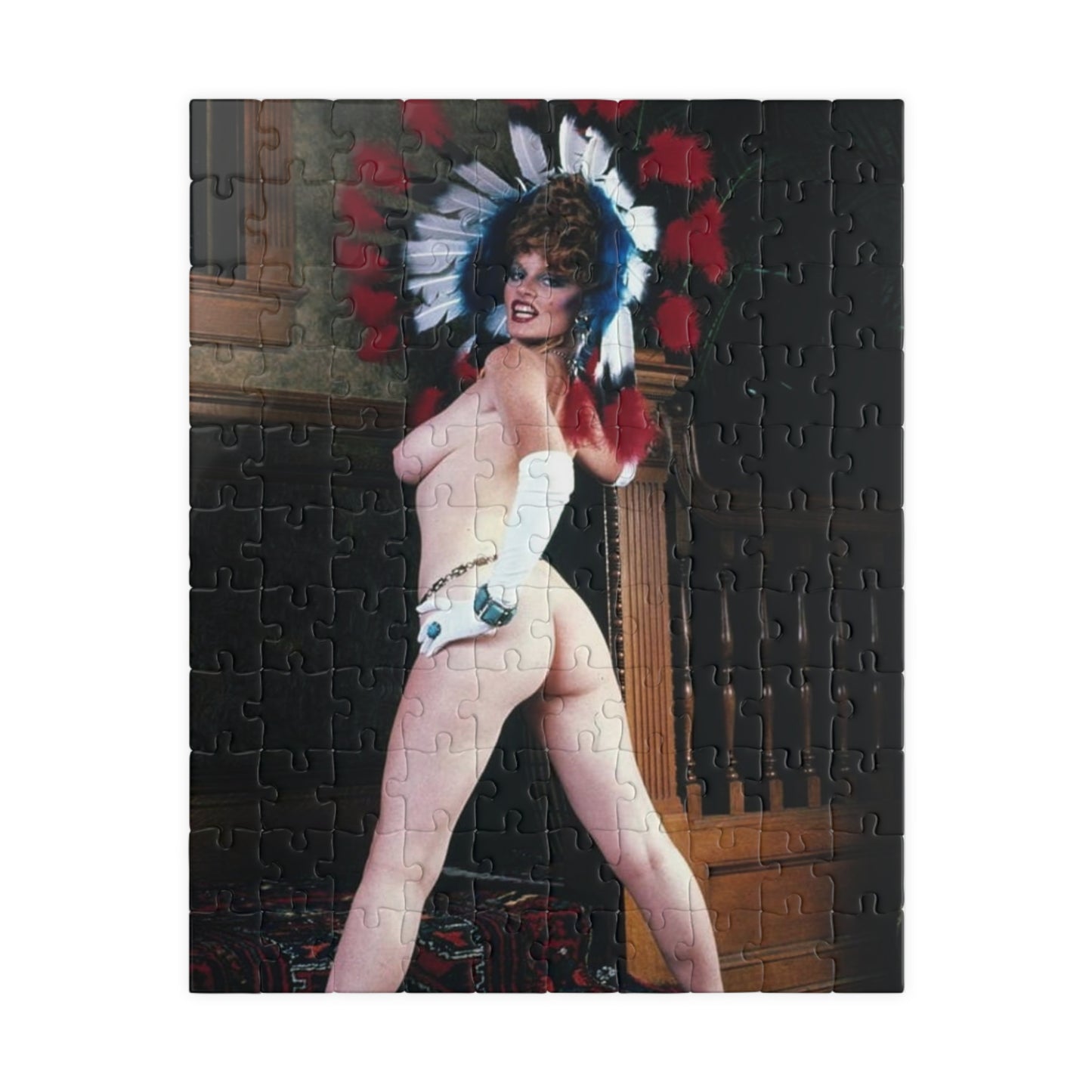Puzzle (110, 252, 500, 1014-piece) Retro Porn Star Lisa De Leeuw Nude