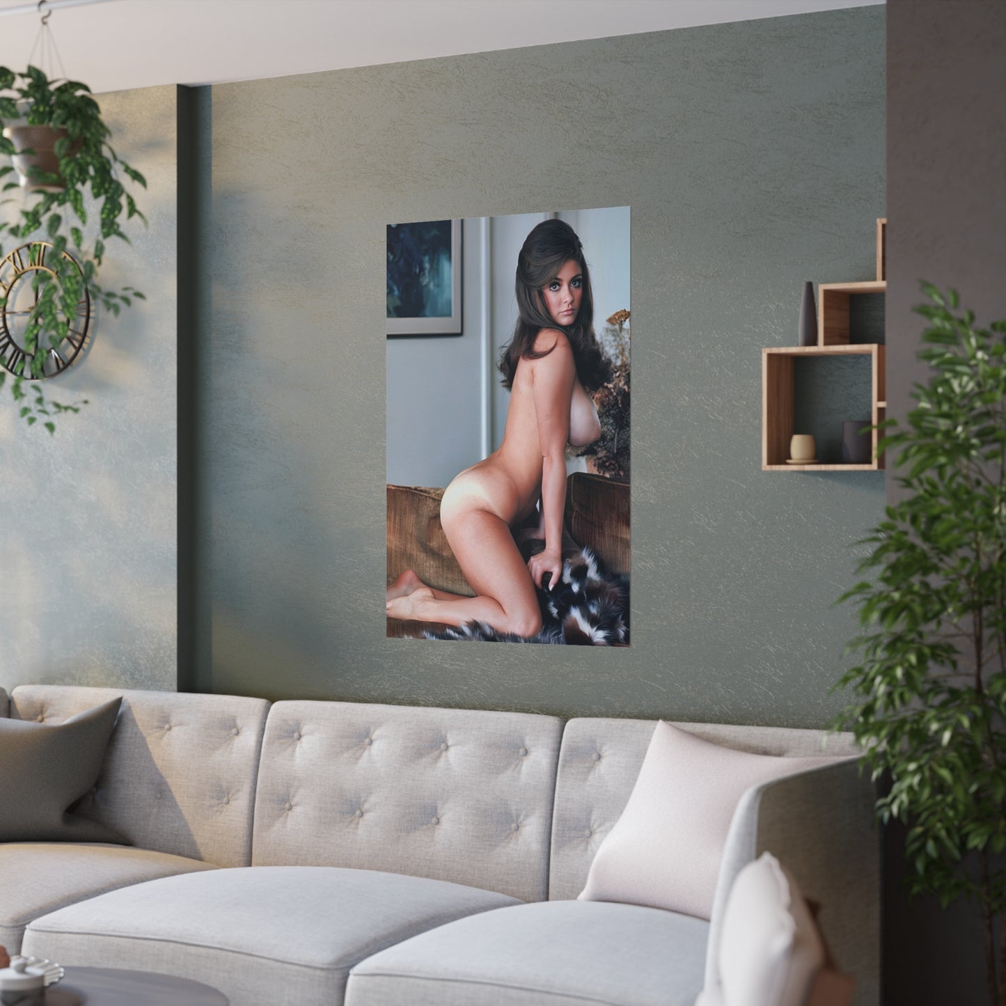 Satin Posters (210gsm) Playboy Playmate Cynthia Myers nude