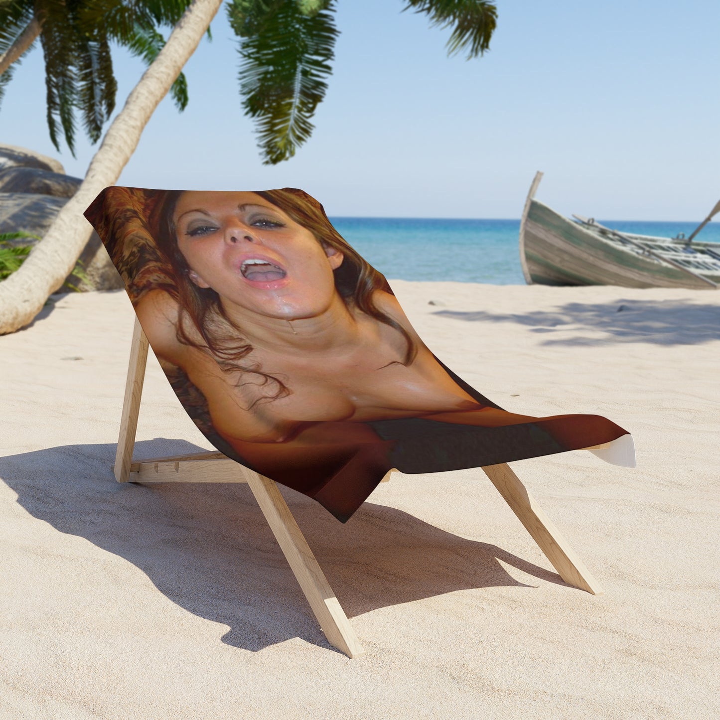 Beach Towel Target Practice Nude